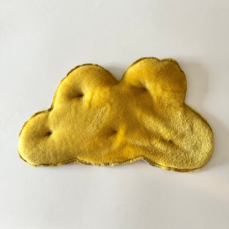 Bouillotte Nuage "carreaux" grise/jaune