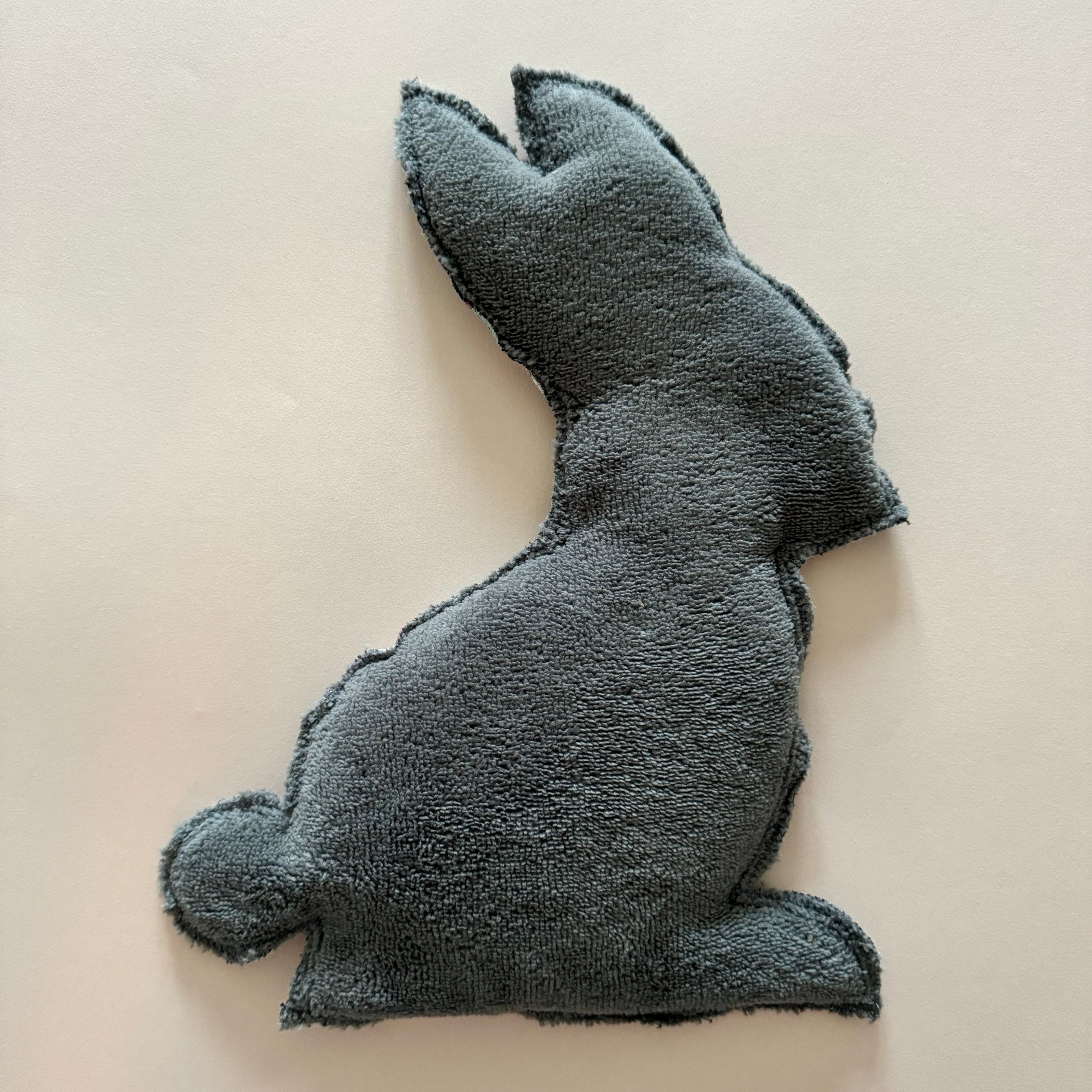 Bouillotte Lapin liberty bleu/gris