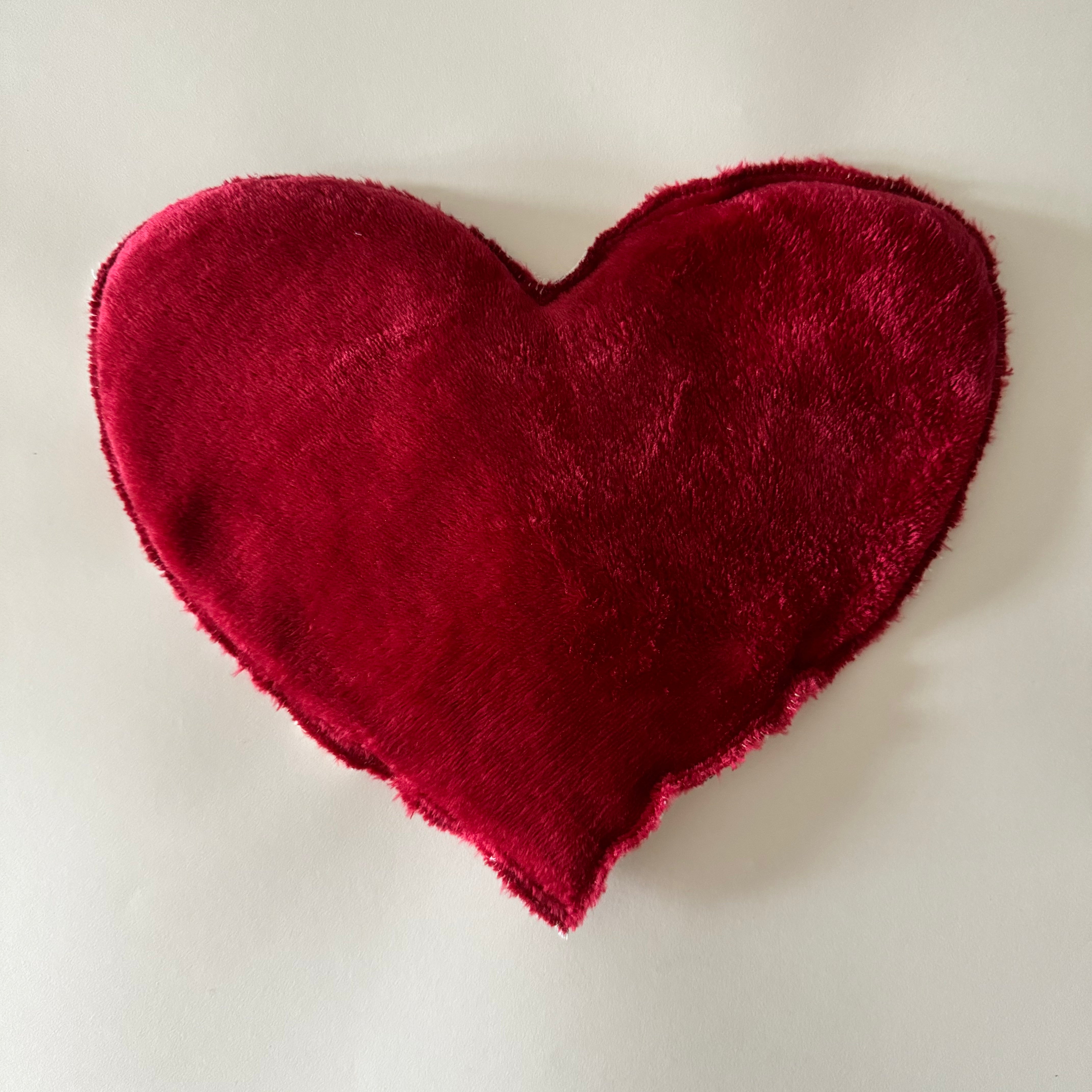 Bouillotte Coeur "pois " gris/rouge