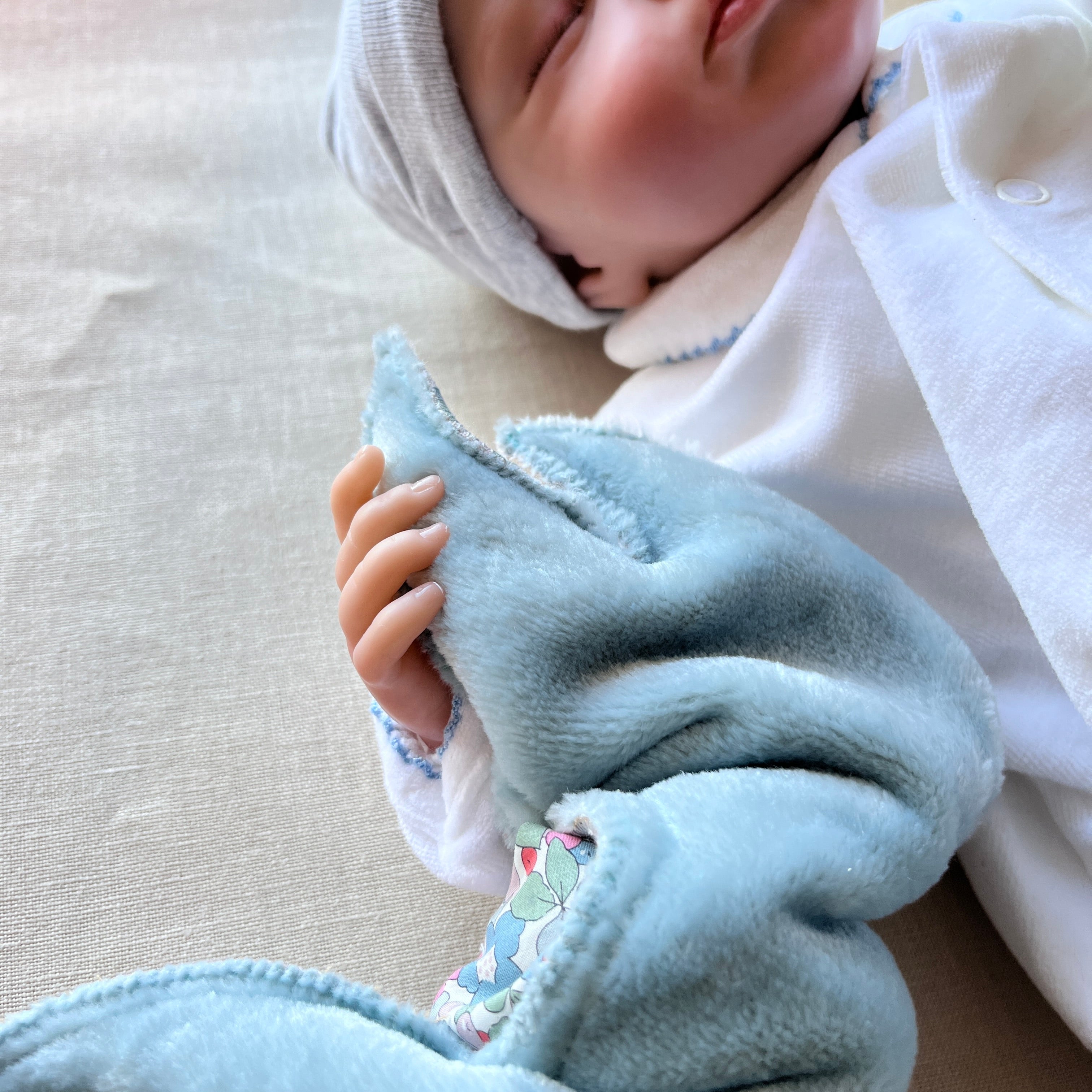 Bouillotte Lapin liberty vert/rose