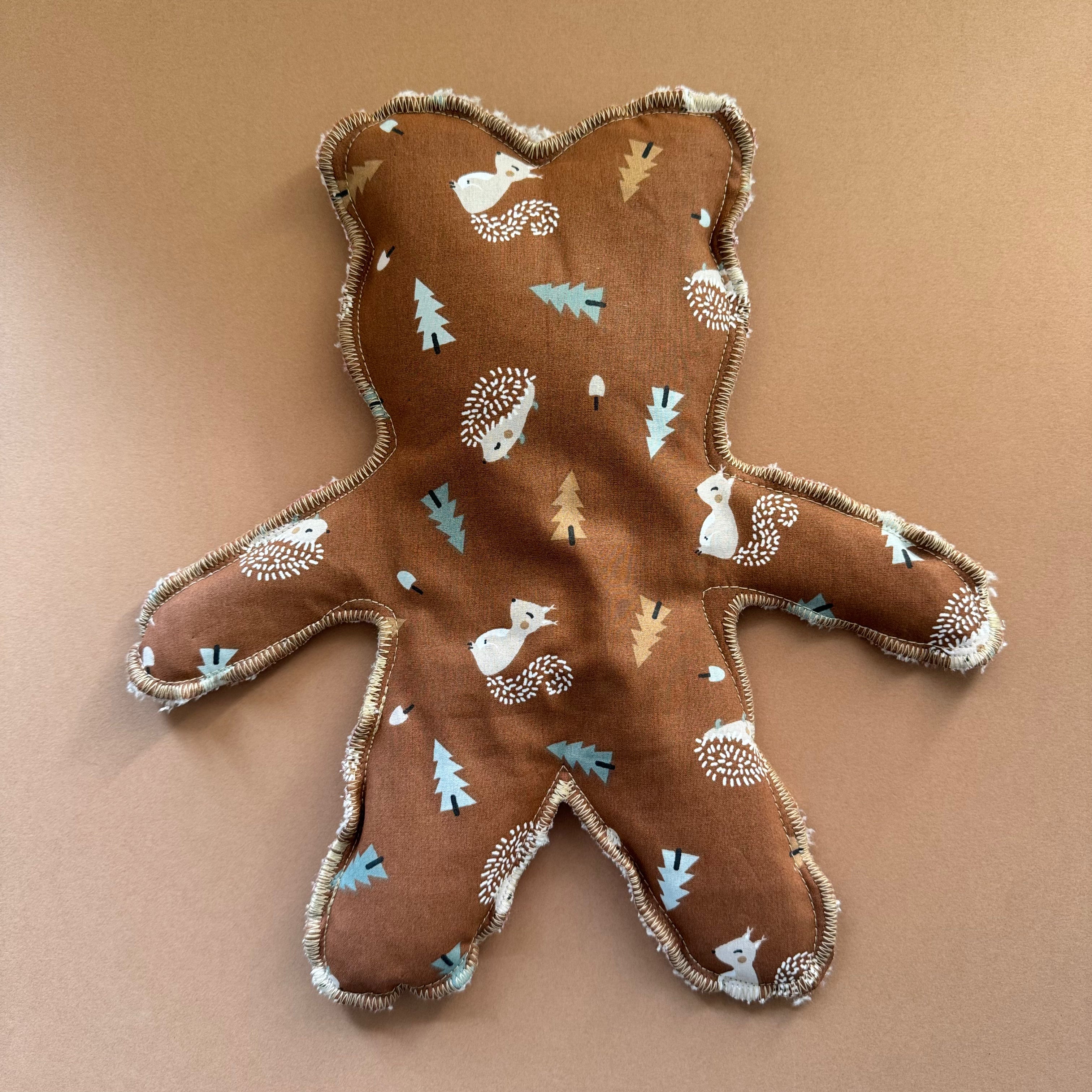 Bouillotte Ourson forêt écureuil hérisson