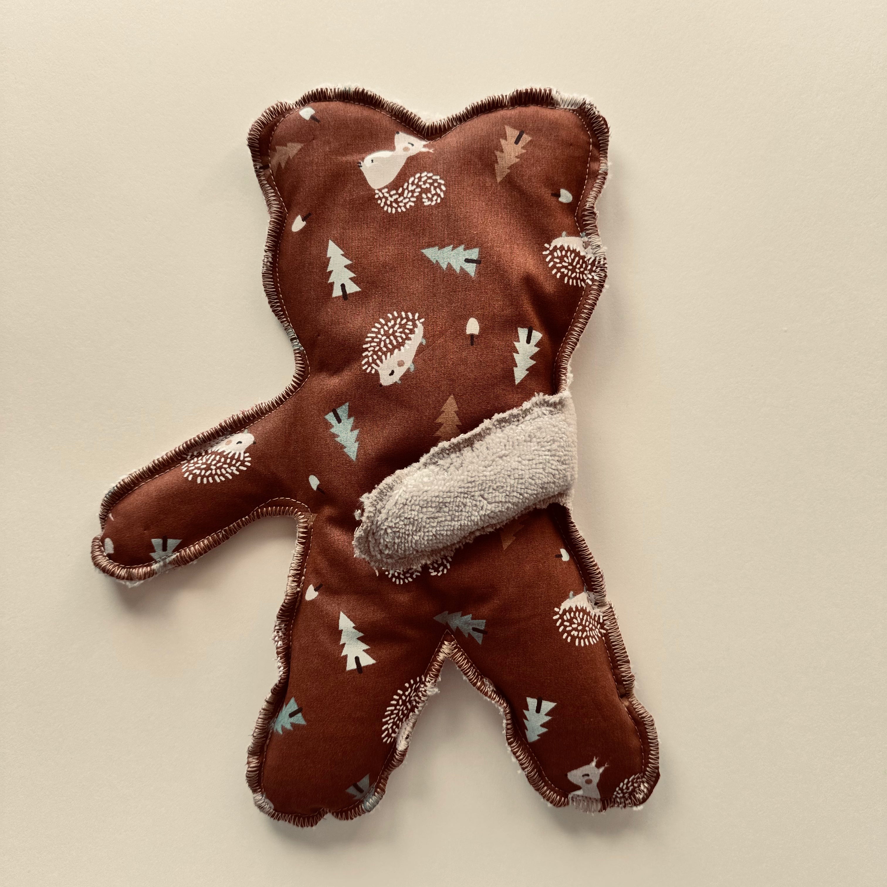 Bouillotte Ourson forêt écureuil hérisson