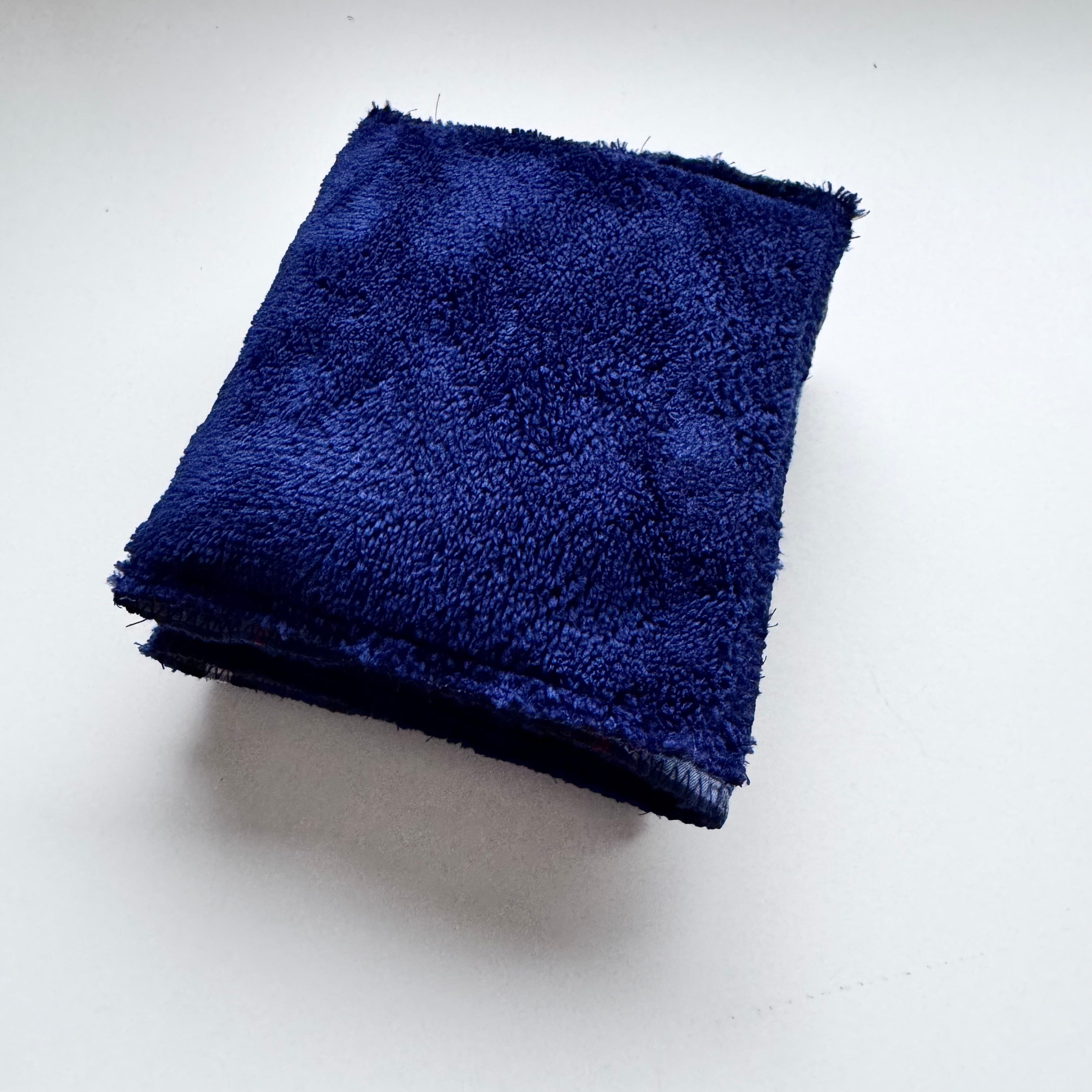 Bouillotte tour de cou rectangle écossaise  bleu/bleu