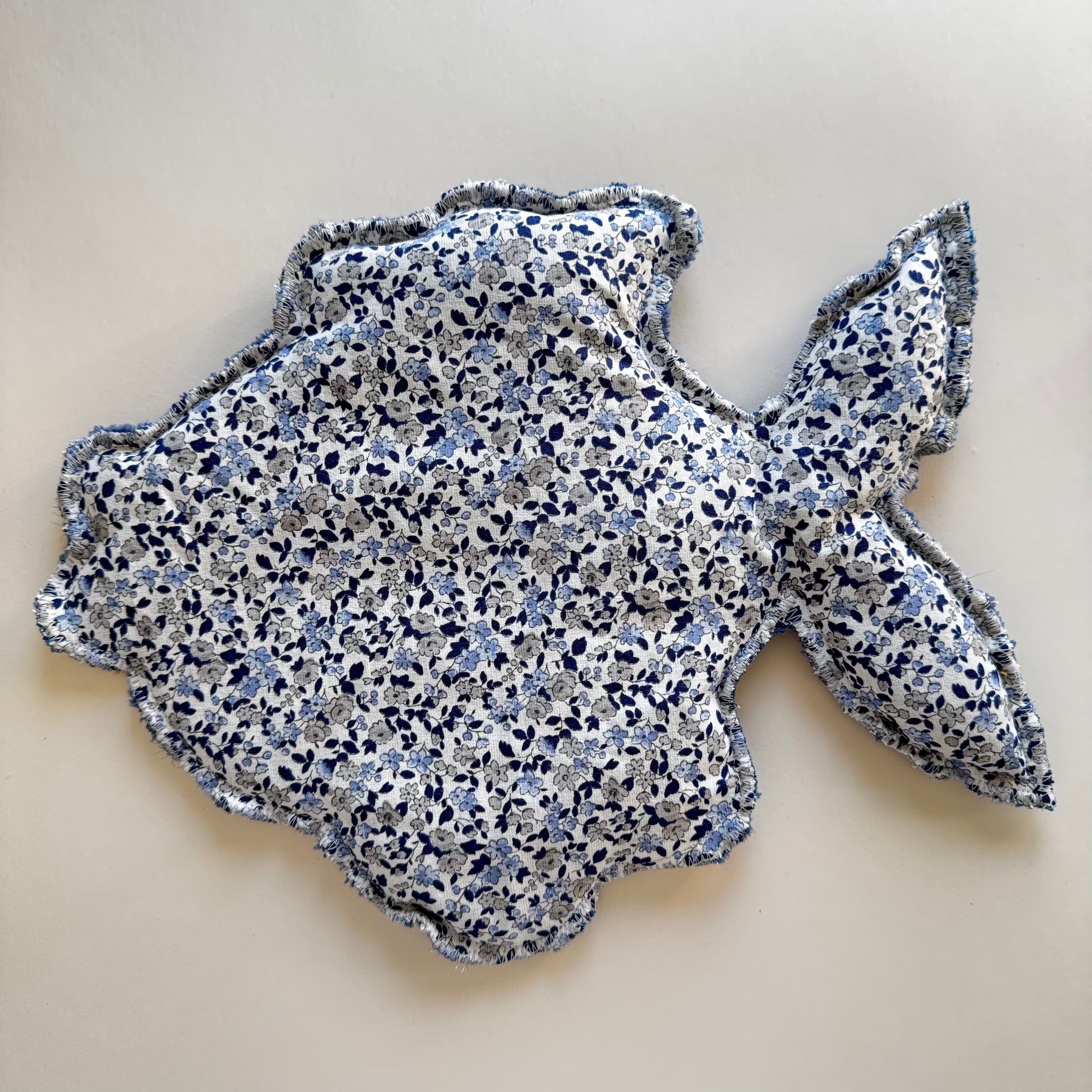 Bouillotte Poisson fleur bleu/bleu