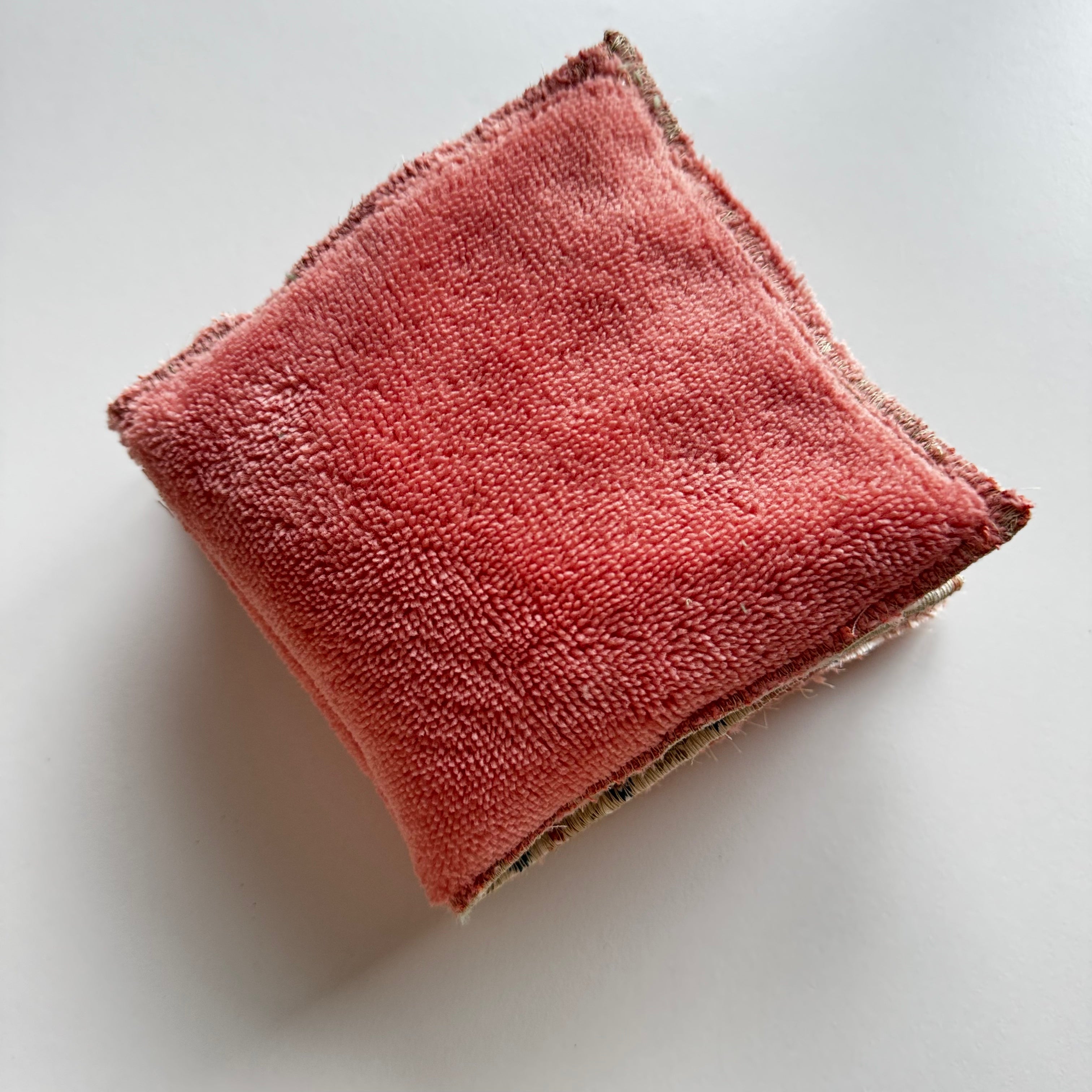 Bouillotte tour de cou rectangle beige / saumon