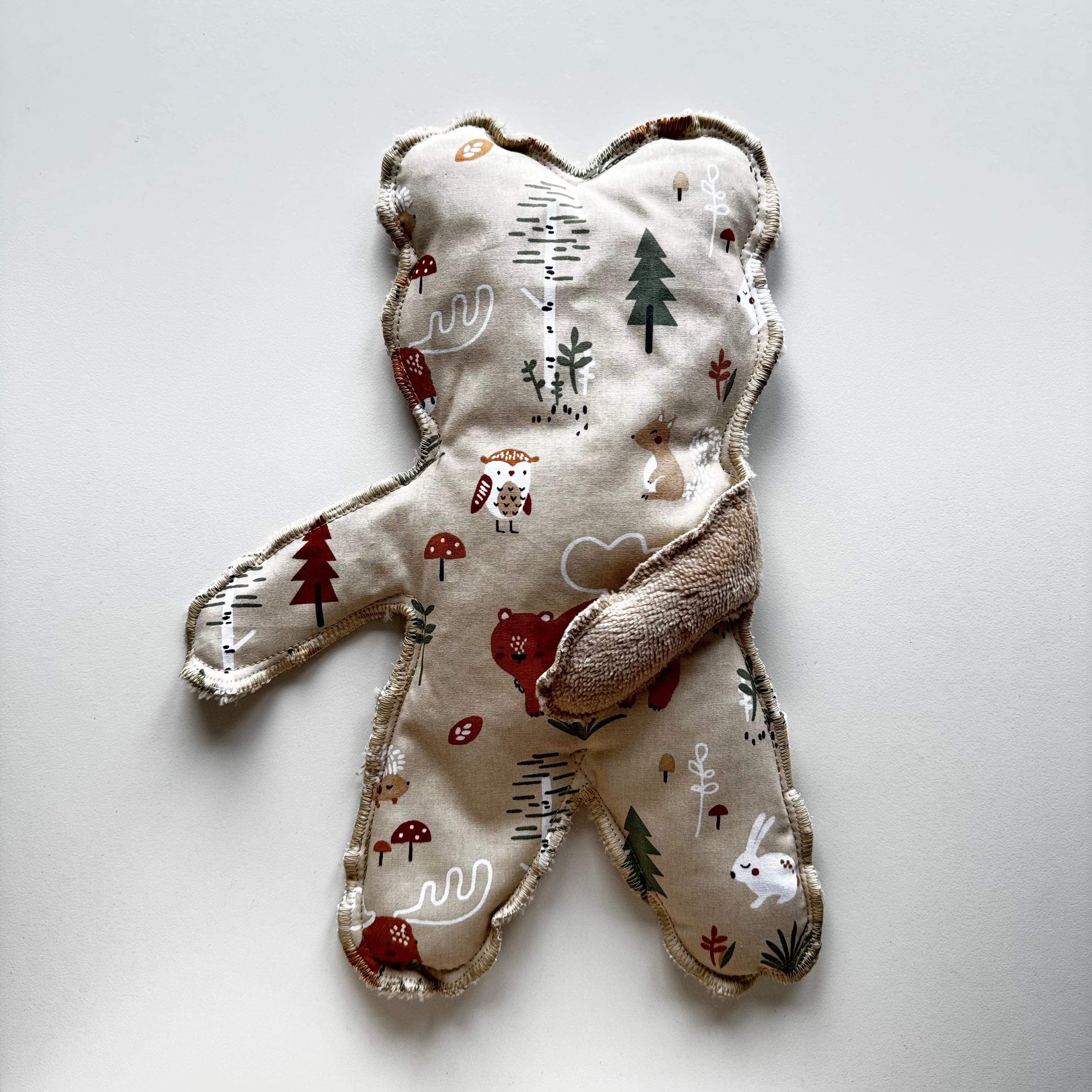 Bouillotte Ourson foret beige/beige