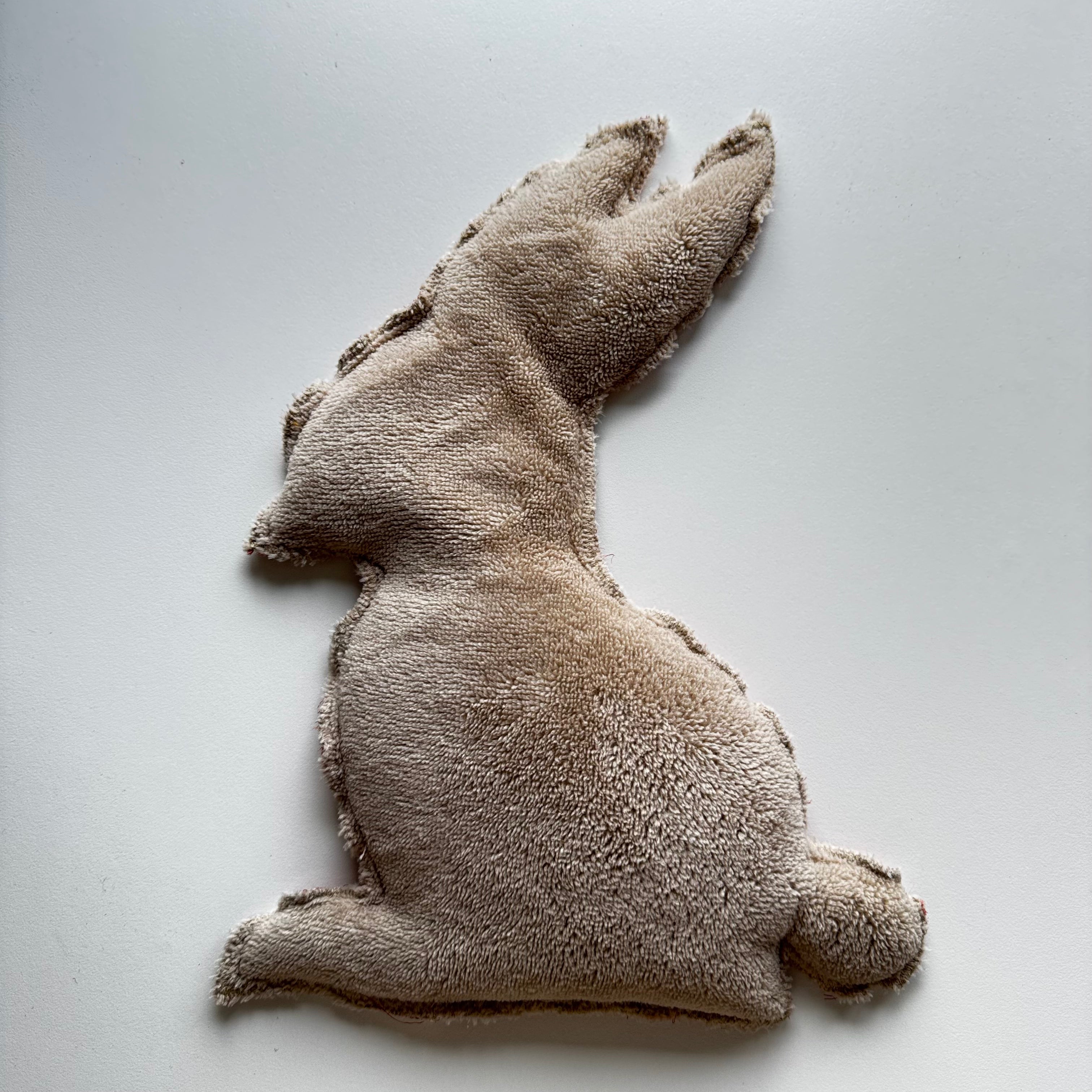 Bouillotte Lapin double gaze terracota beige