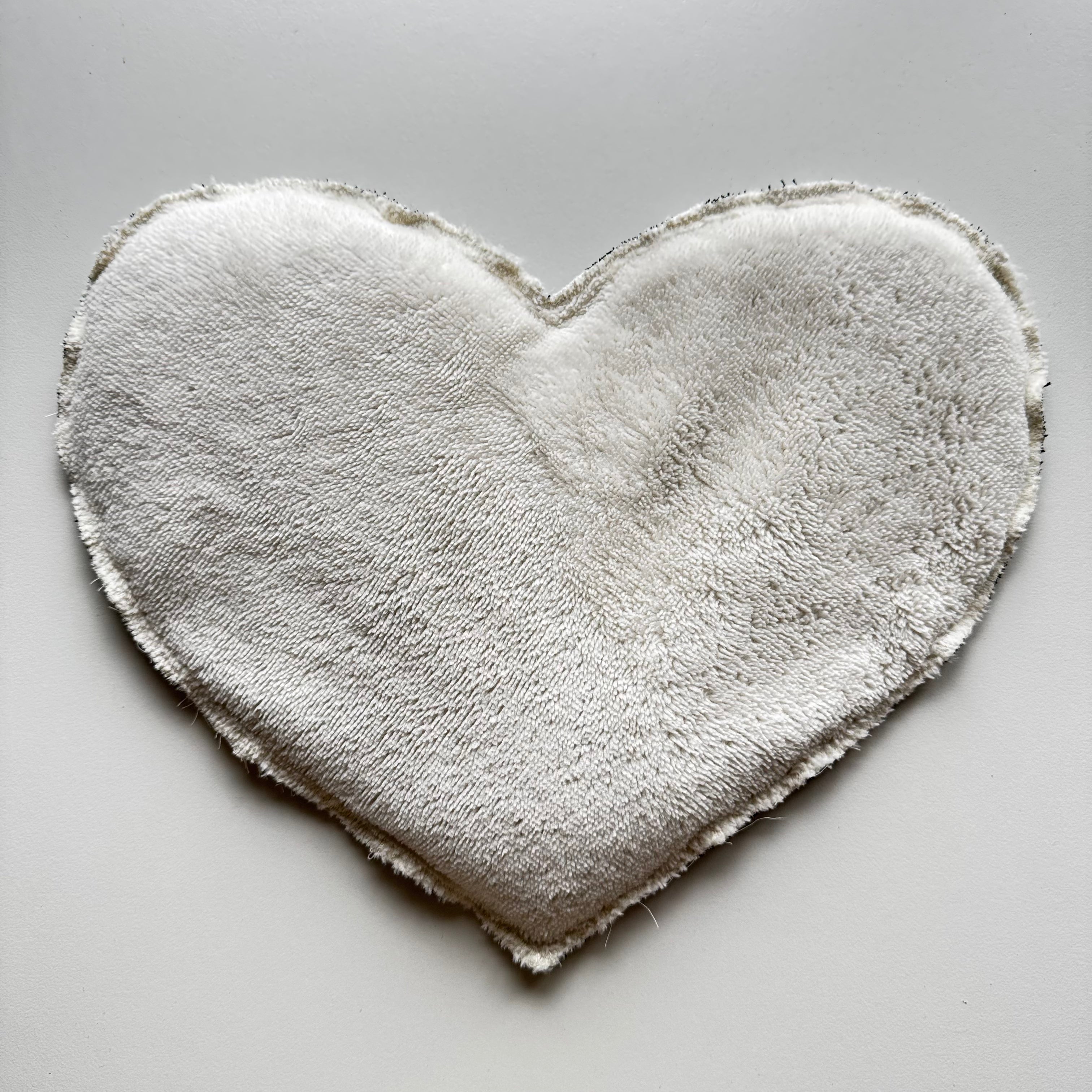 Bouillotte Coeur vichy noir/ivoire