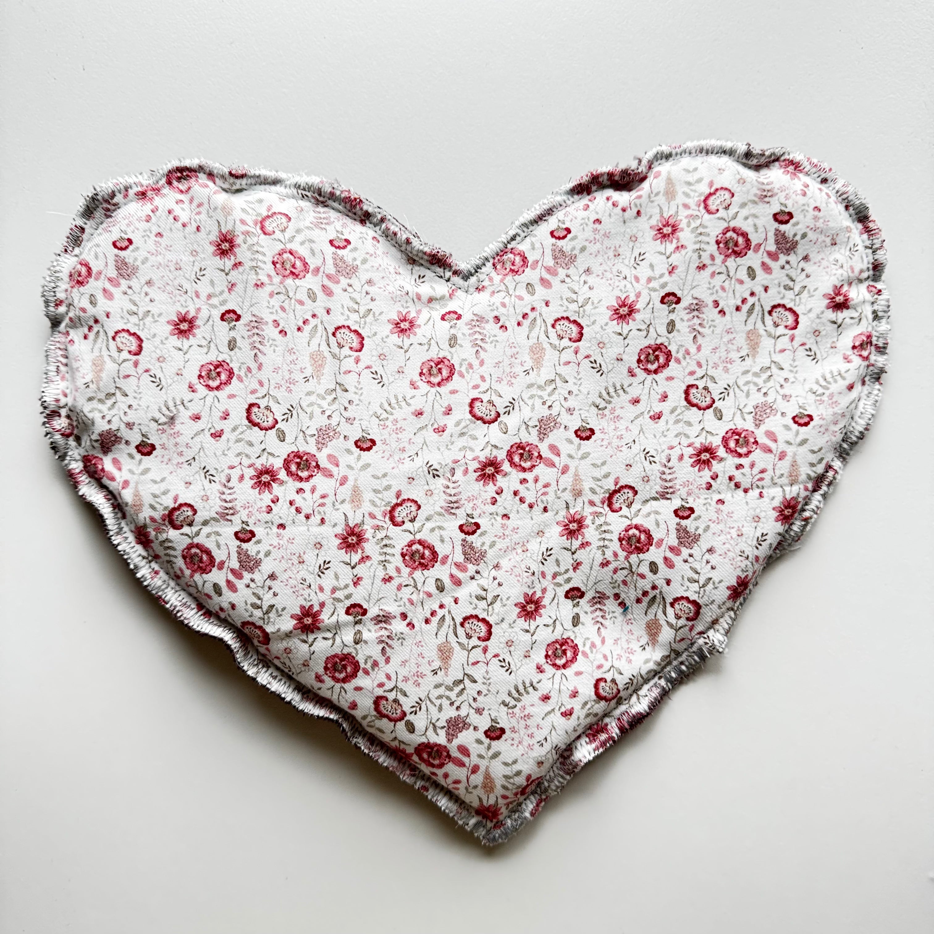 Bouillotte Coeur fleur rose/bordeau/violine