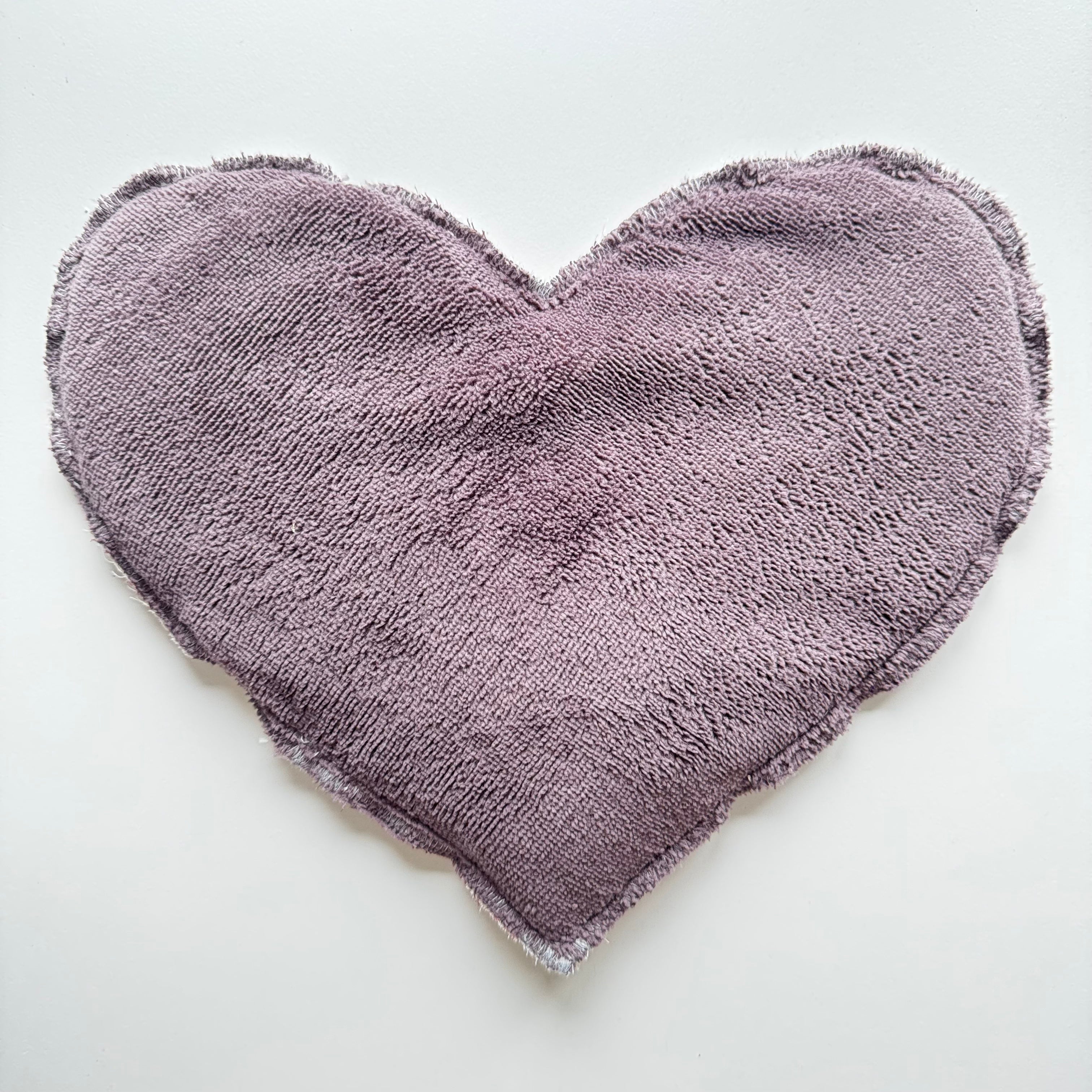 Bouillotte Coeur fleur rose/bordeau/violine