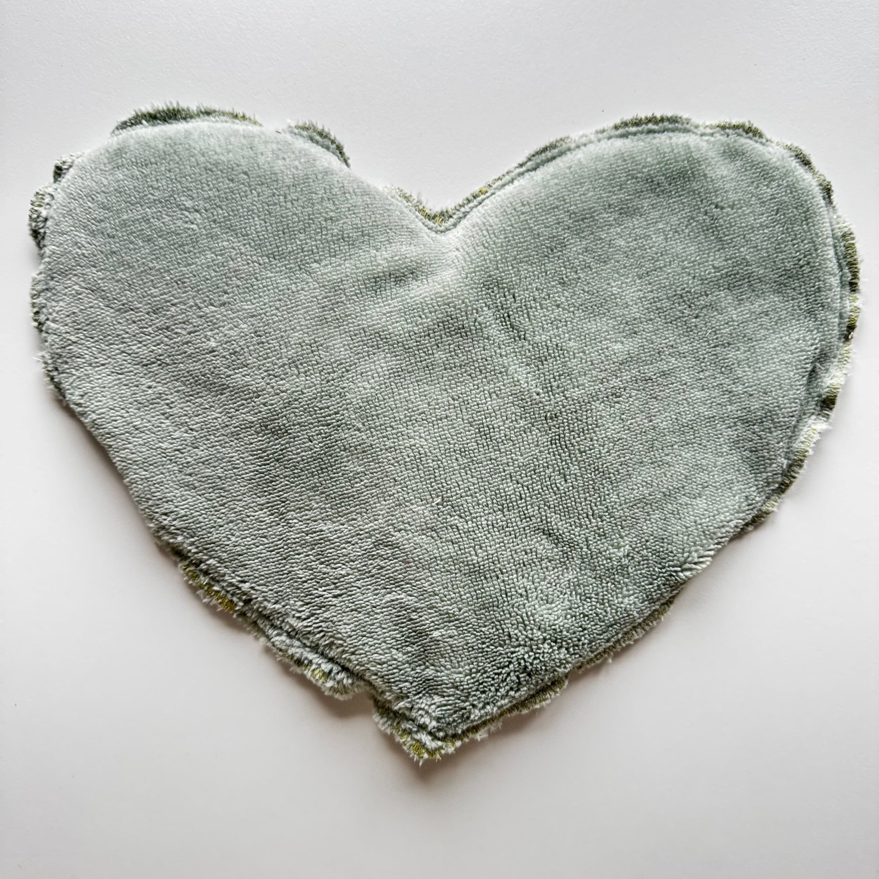 Bouillotte Coeur fleur vert/fushia