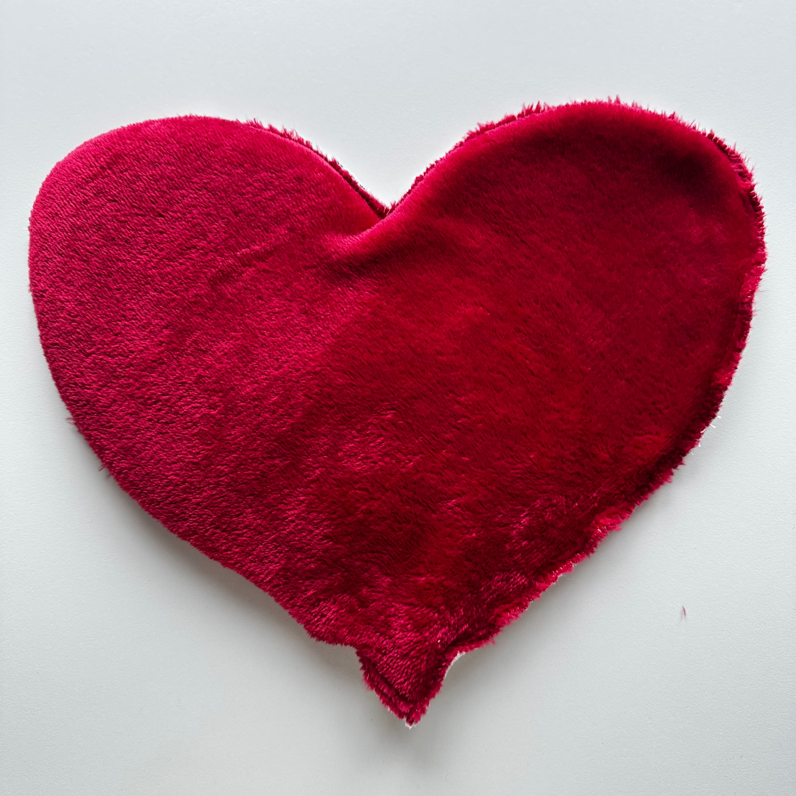 DERNIERE CHANCE - Bouillotte Coeur  pois bleu/ivoire/rouge