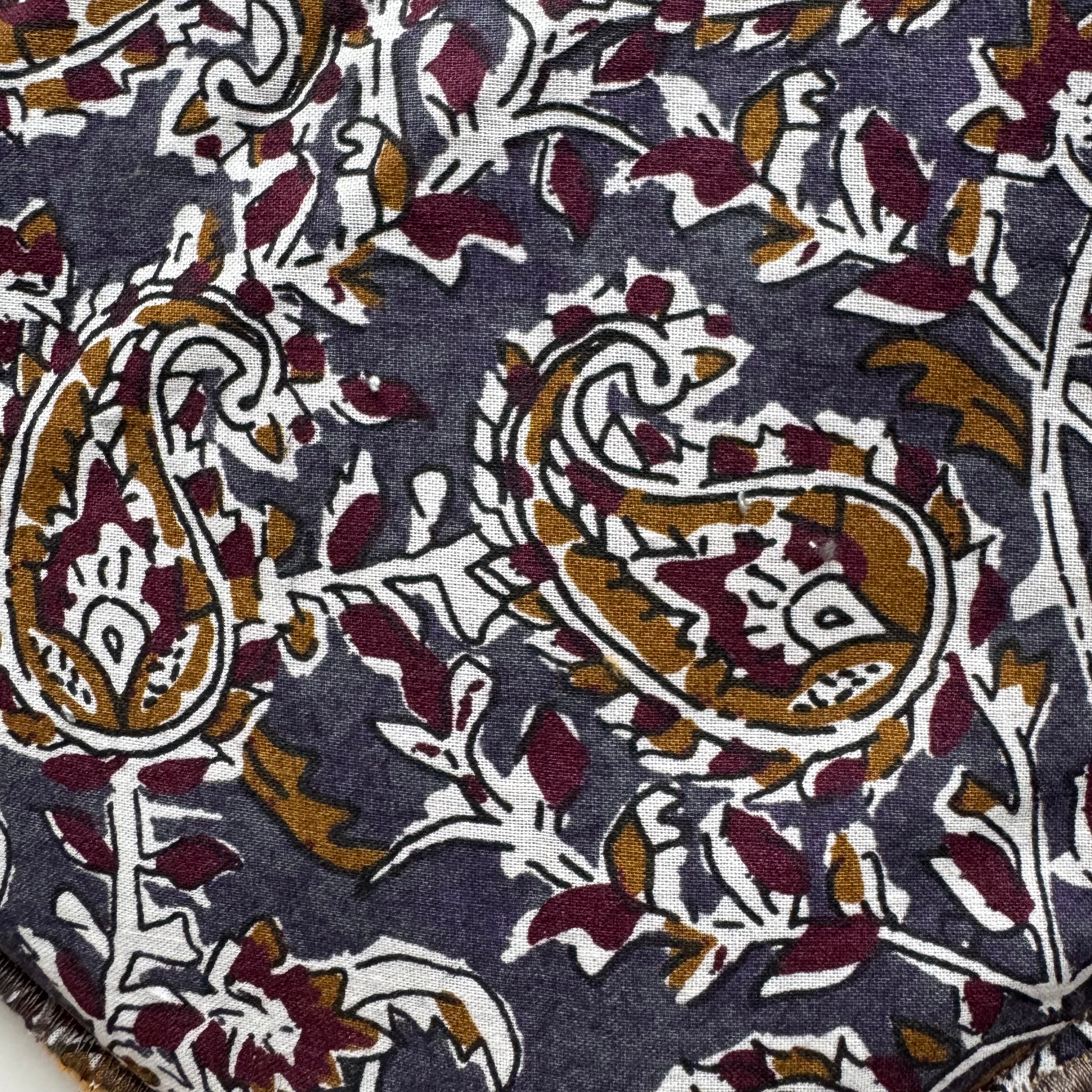 Bouillotte Coeur style indien violine/moutarde