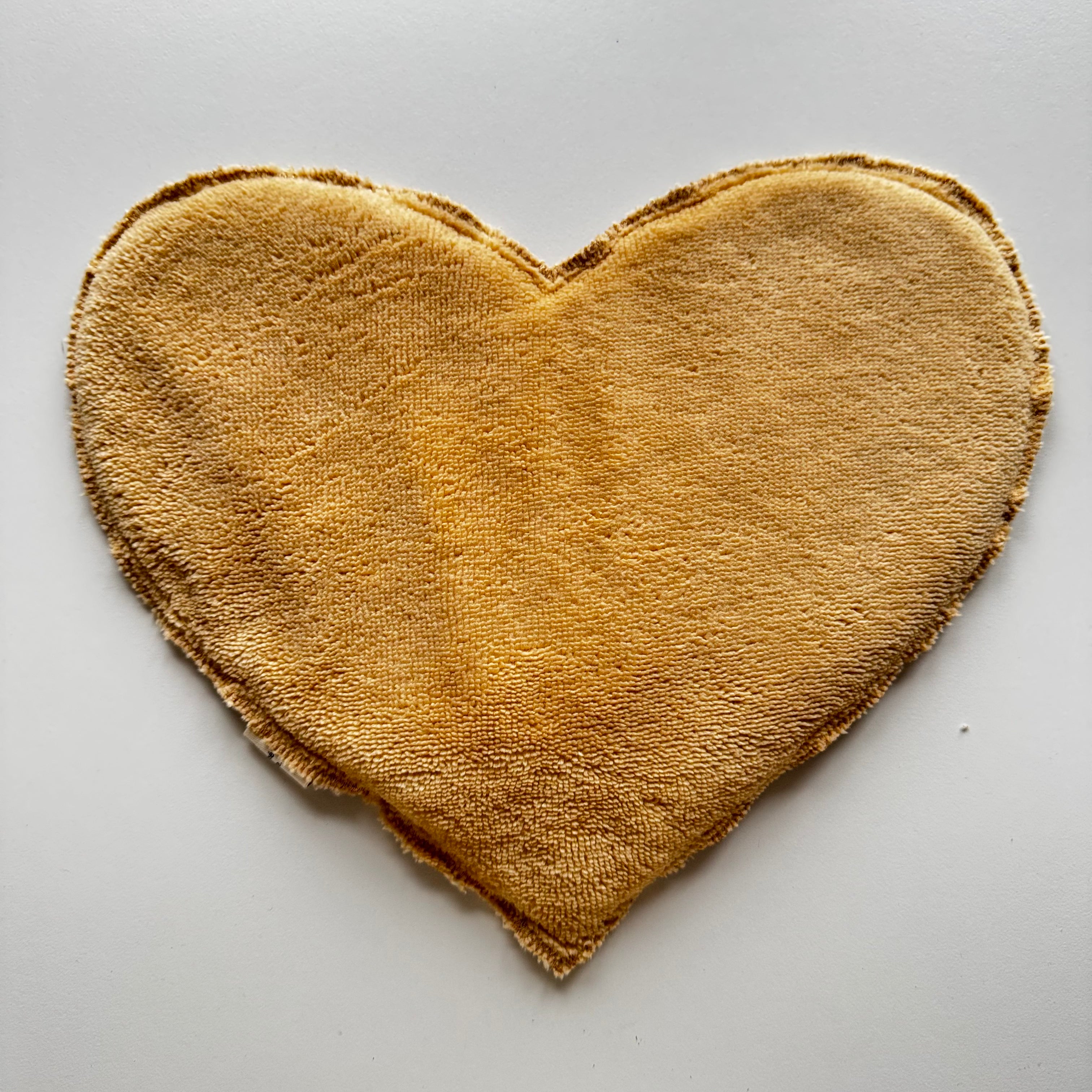 Bouillotte Coeur carreaux ocre/moutarde