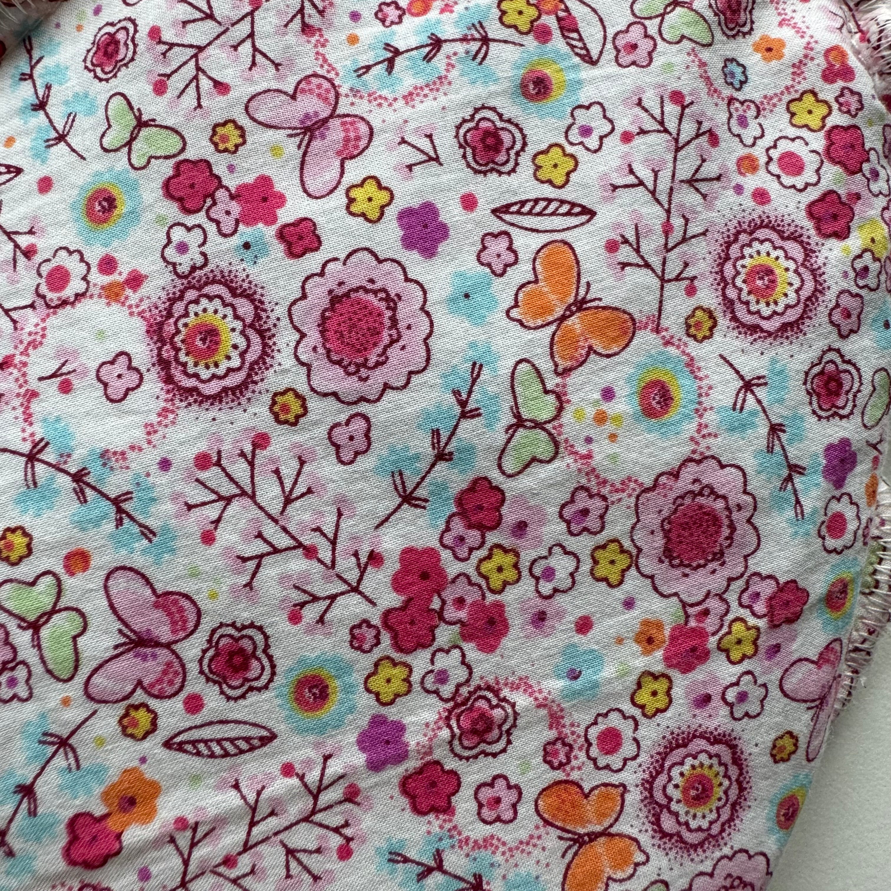 Bouillotte Coeur fleur rose/rose