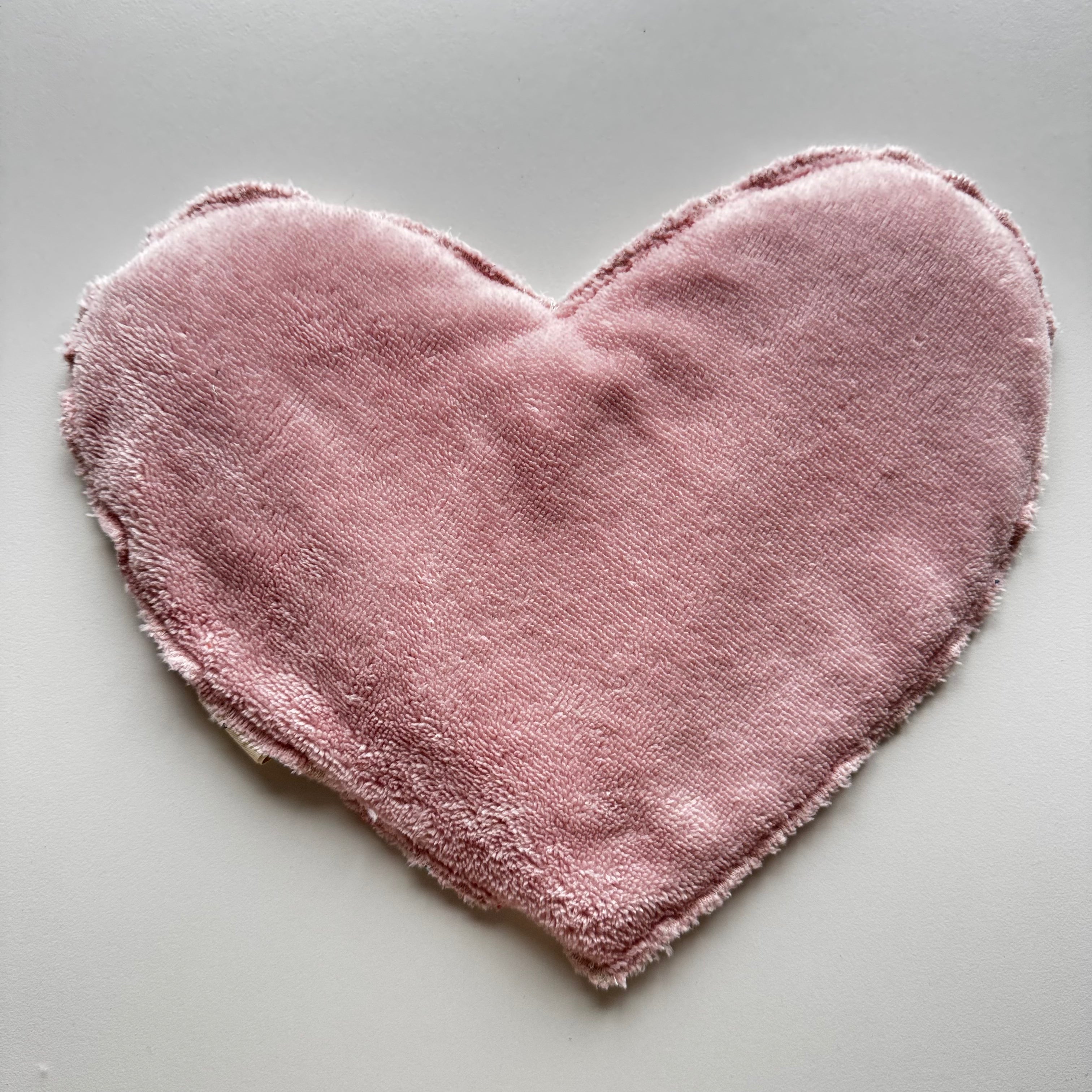 Bouillotte Coeur fleur rose/rose