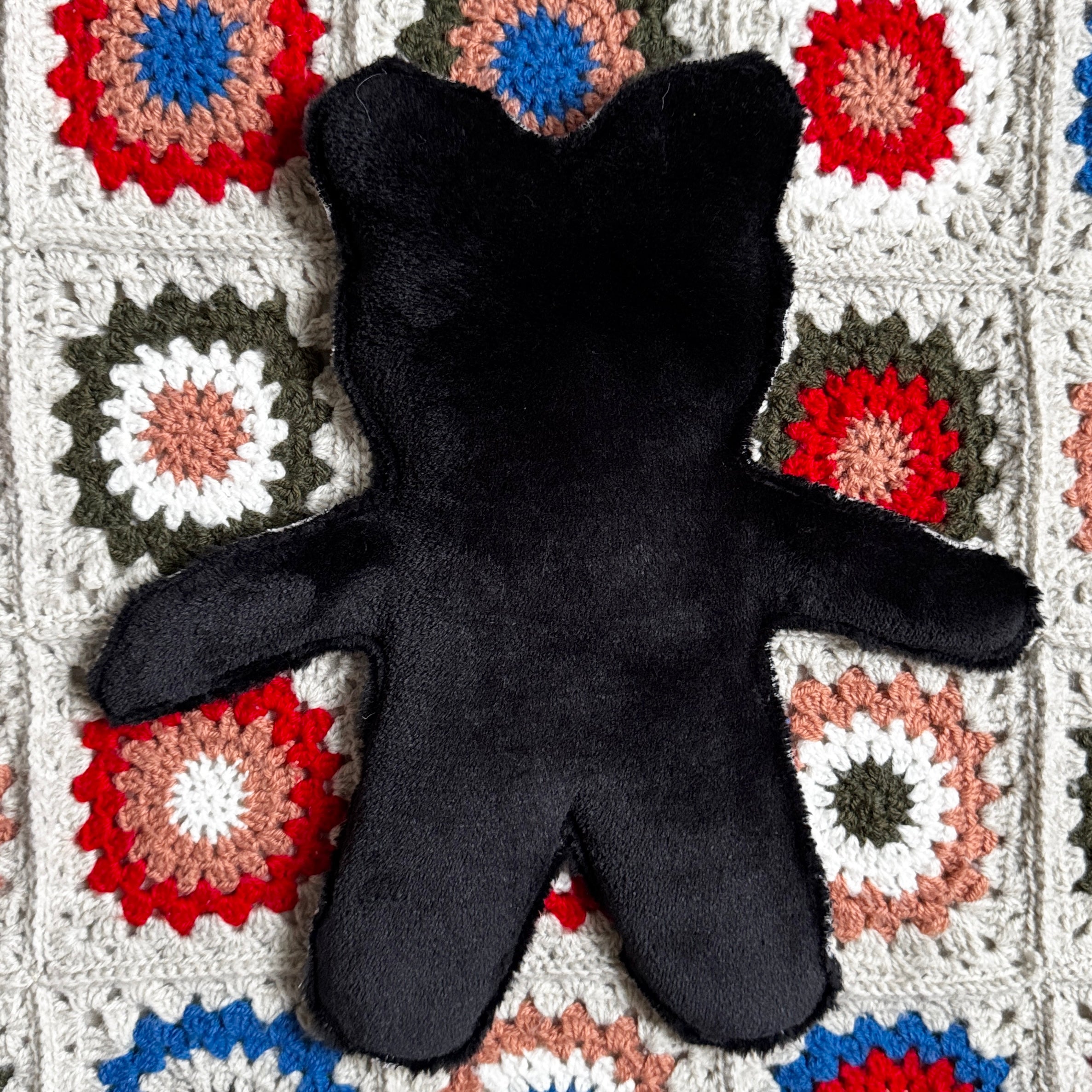 Bouillotte Ourson vichy noir/ivoire