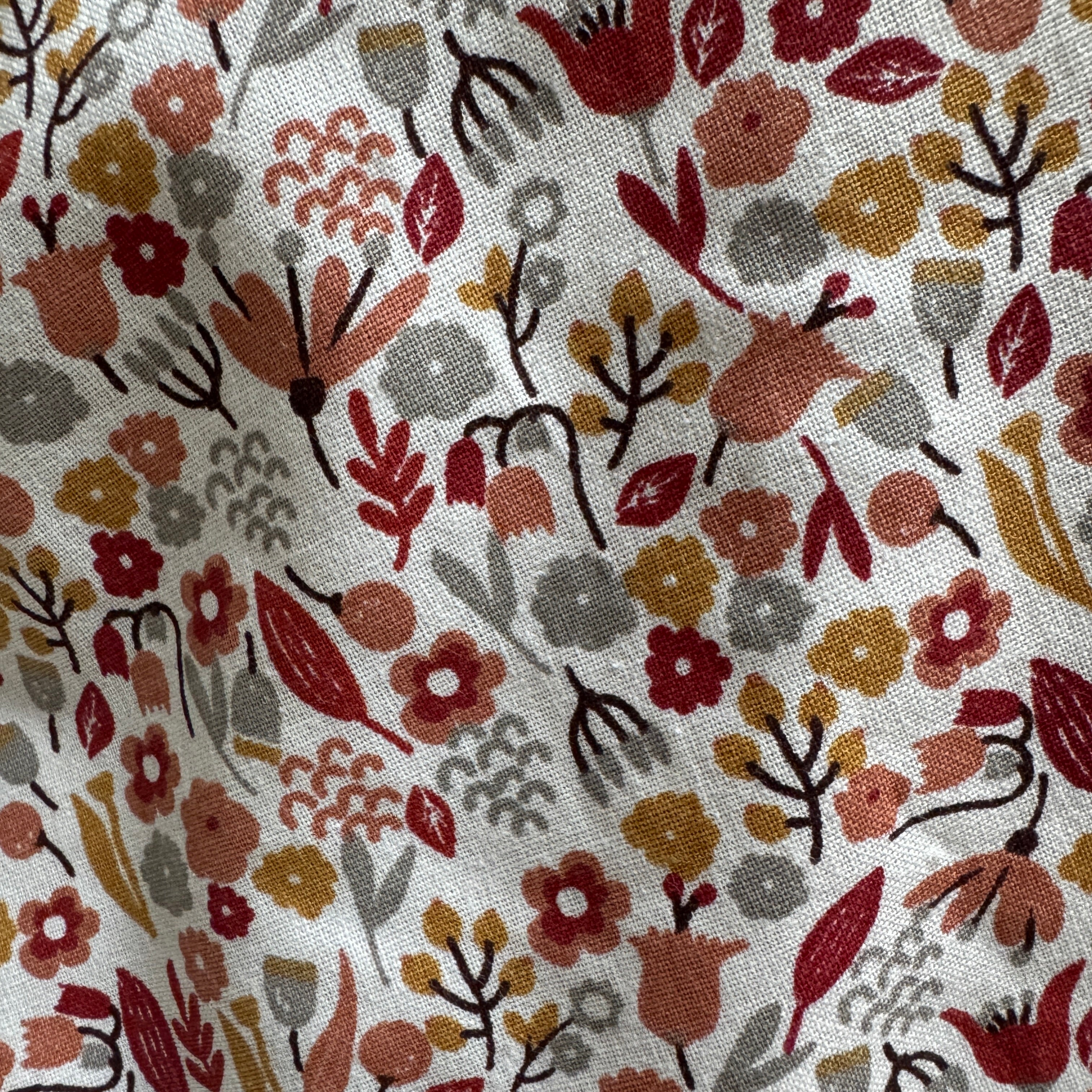 Bouillotte Coeur motif fleurs saumon/corail