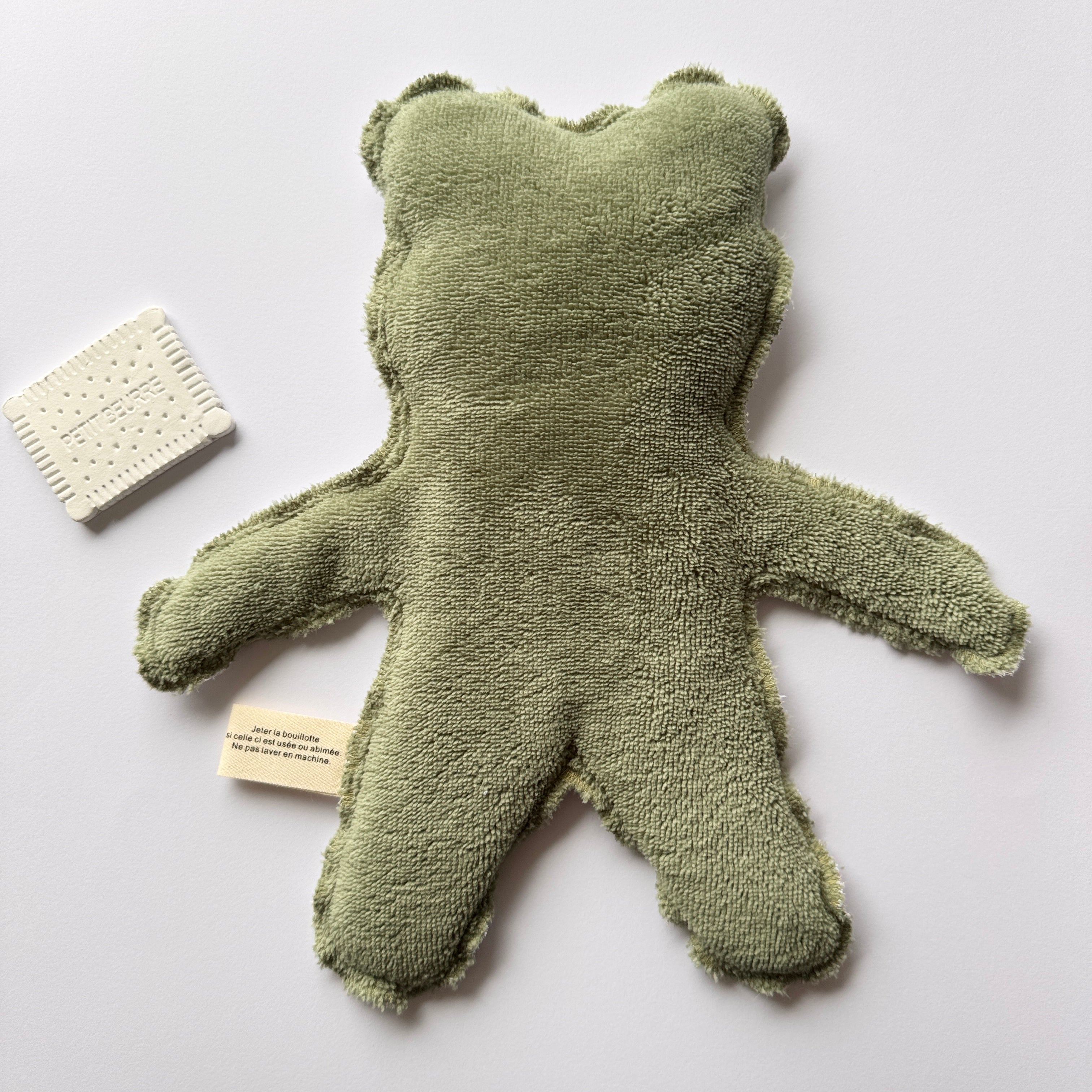 Bouillotte Ourson feuillage vert