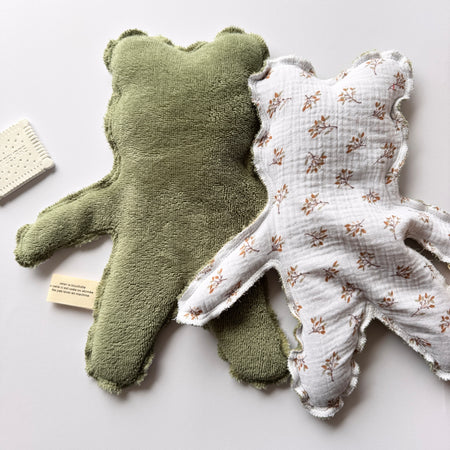 Bouillotte Ourson feuillage vert