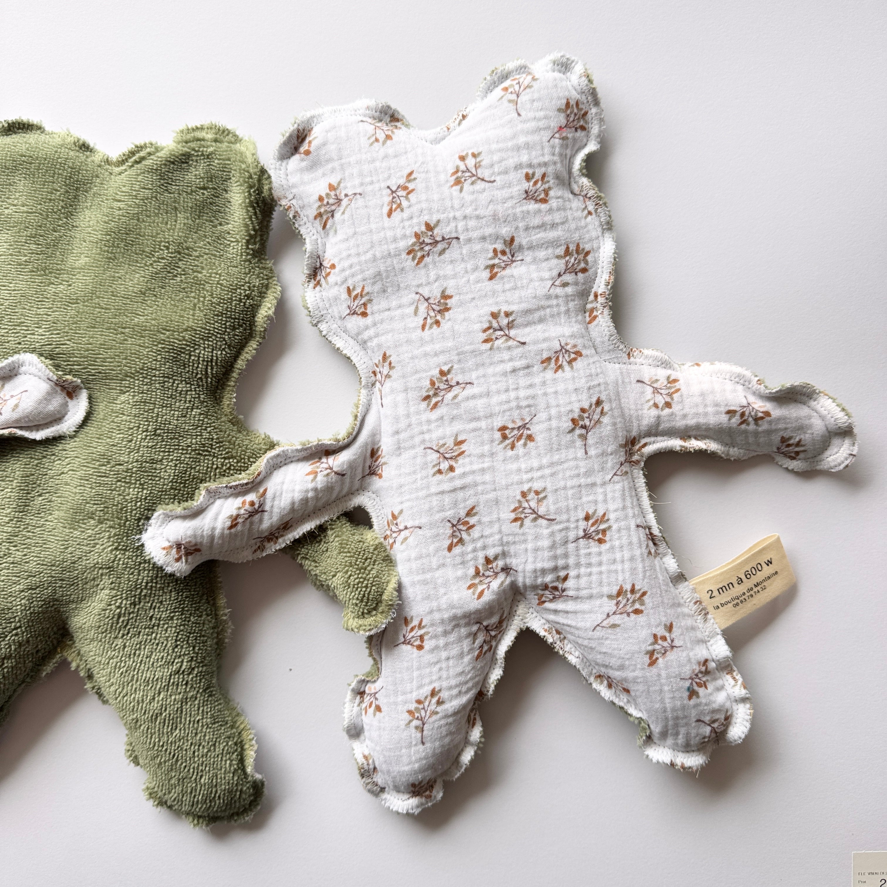 Bouillotte Ourson feuillage vert