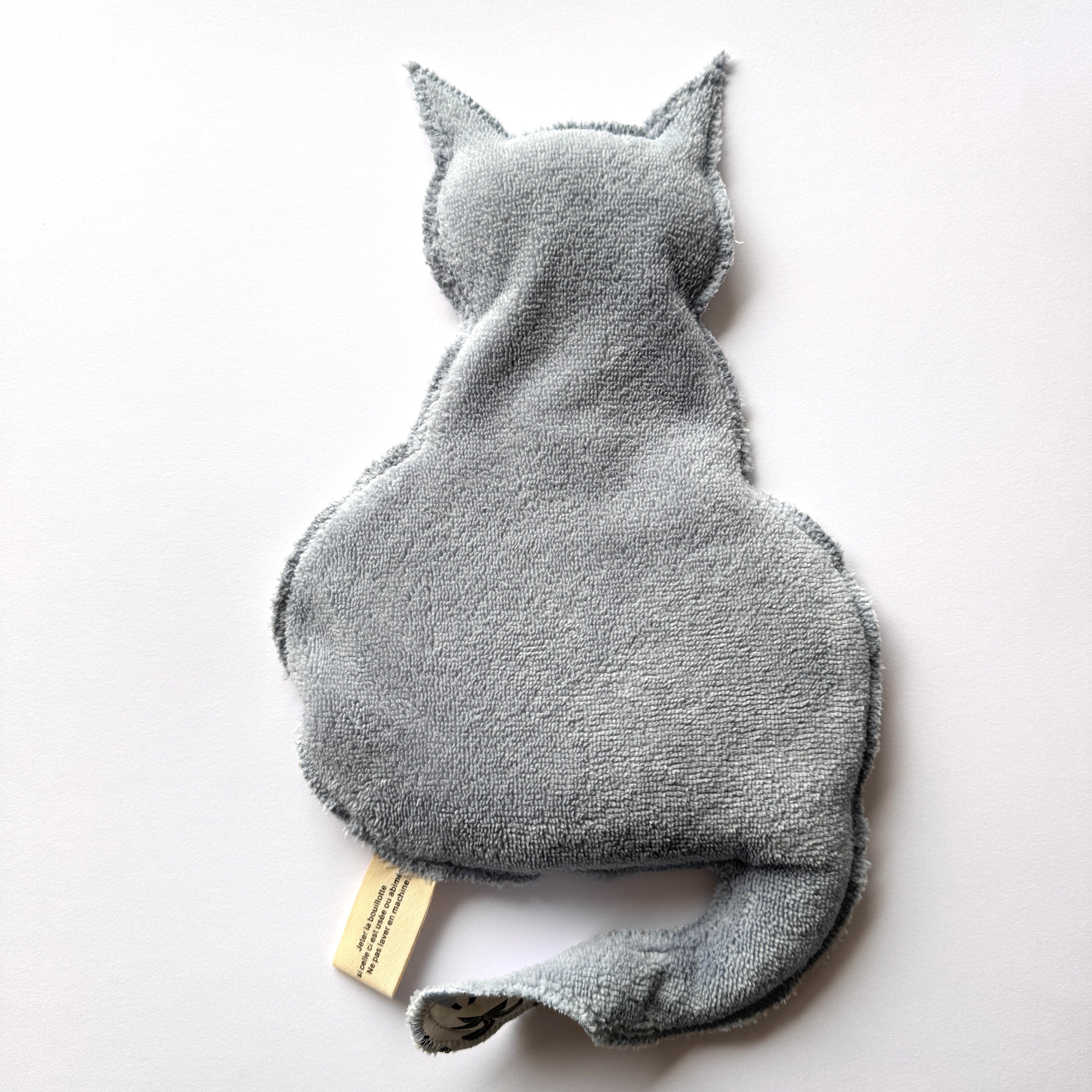 Bouillotte Chat savane bleu ciel