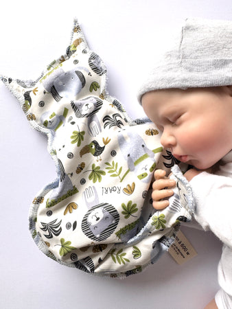 Bouillotte Chat savane bleu ciel