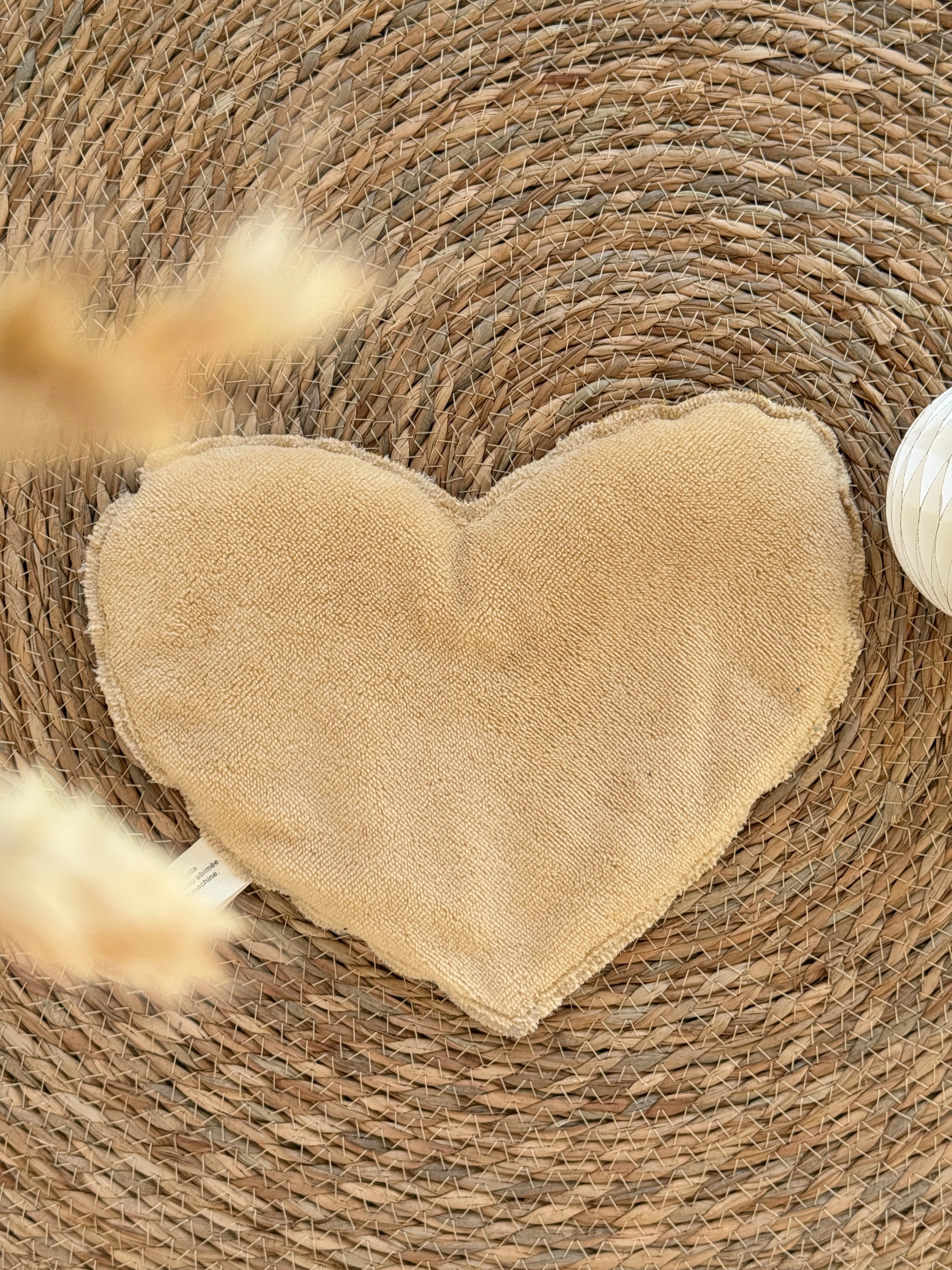 Bouillotte Coeur vichy safran