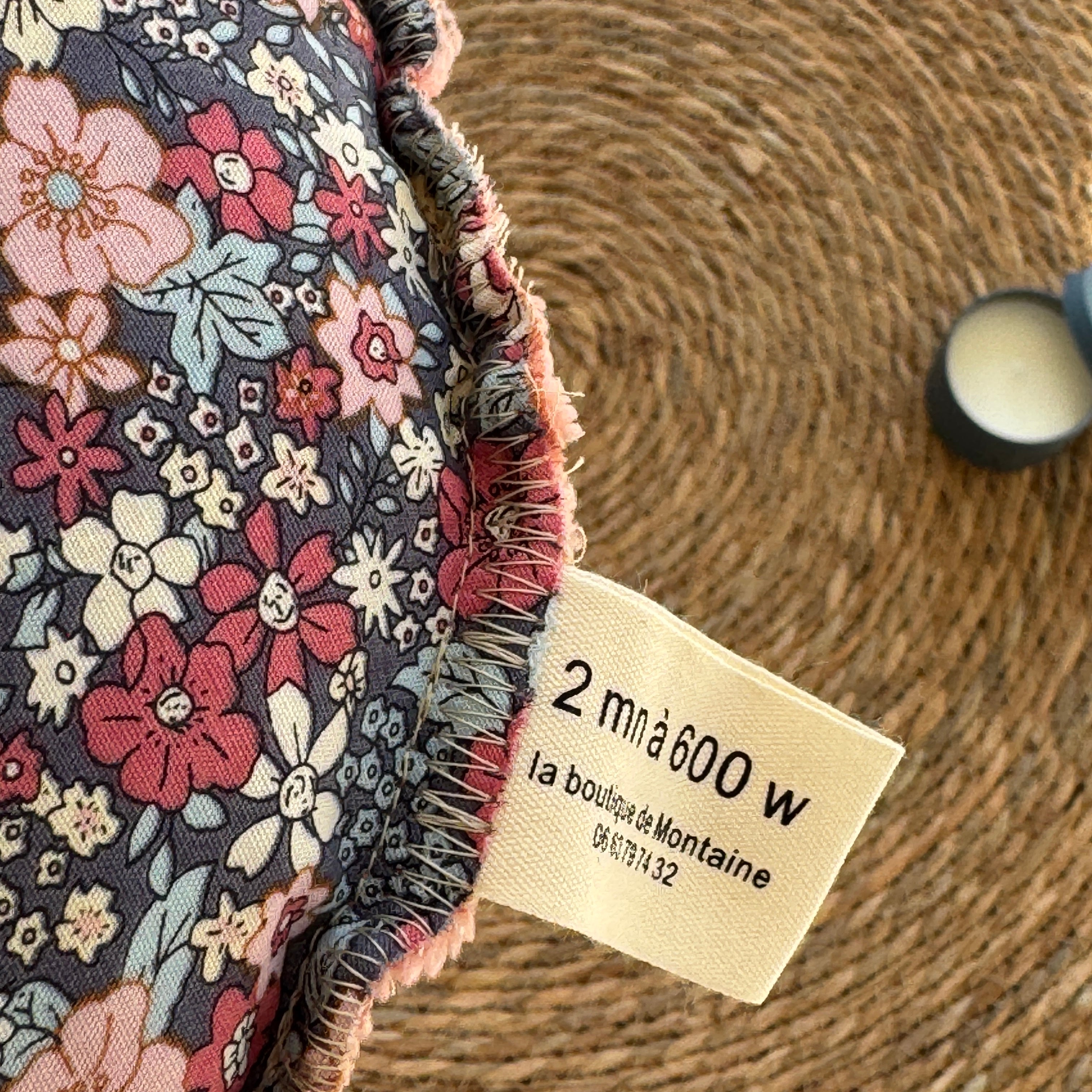 Bouillotte Coeur fleurs esprit  liberty