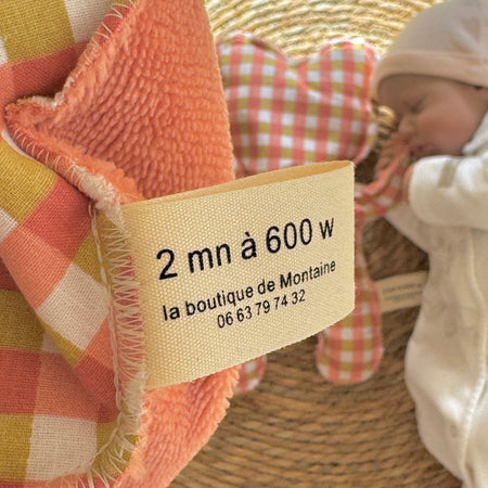 Bouillotte Coeur vichy