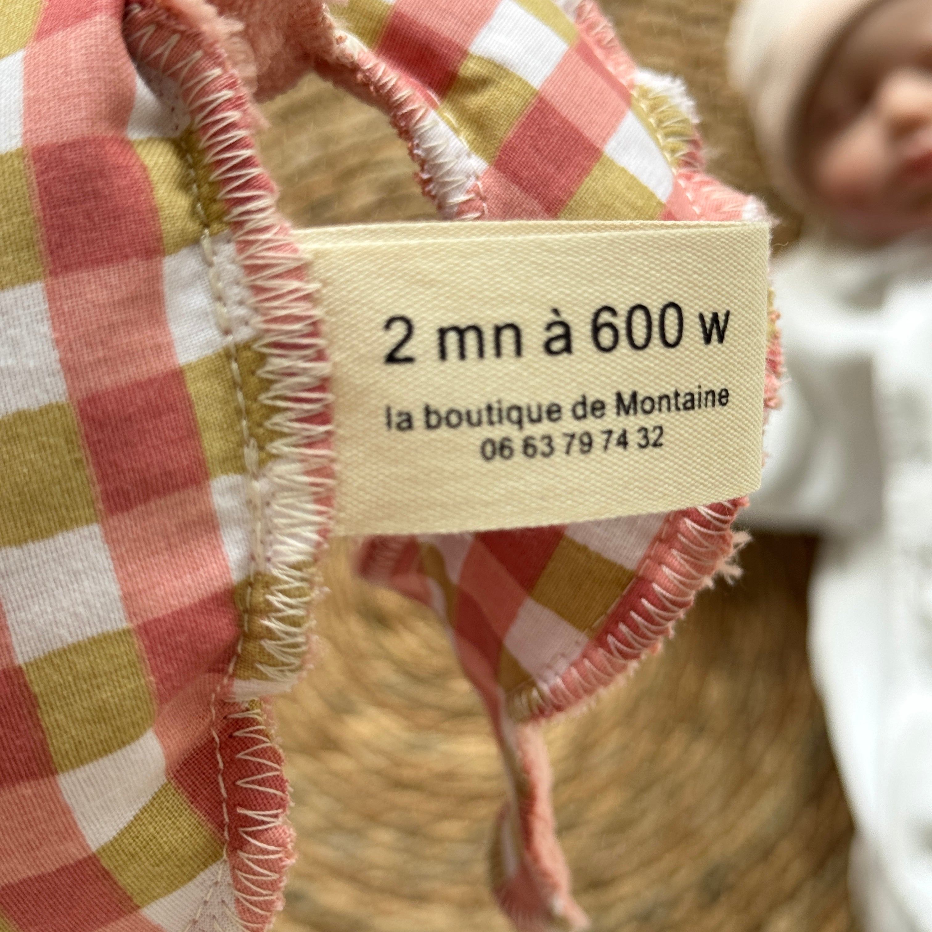 Bouillotte Chat vichy