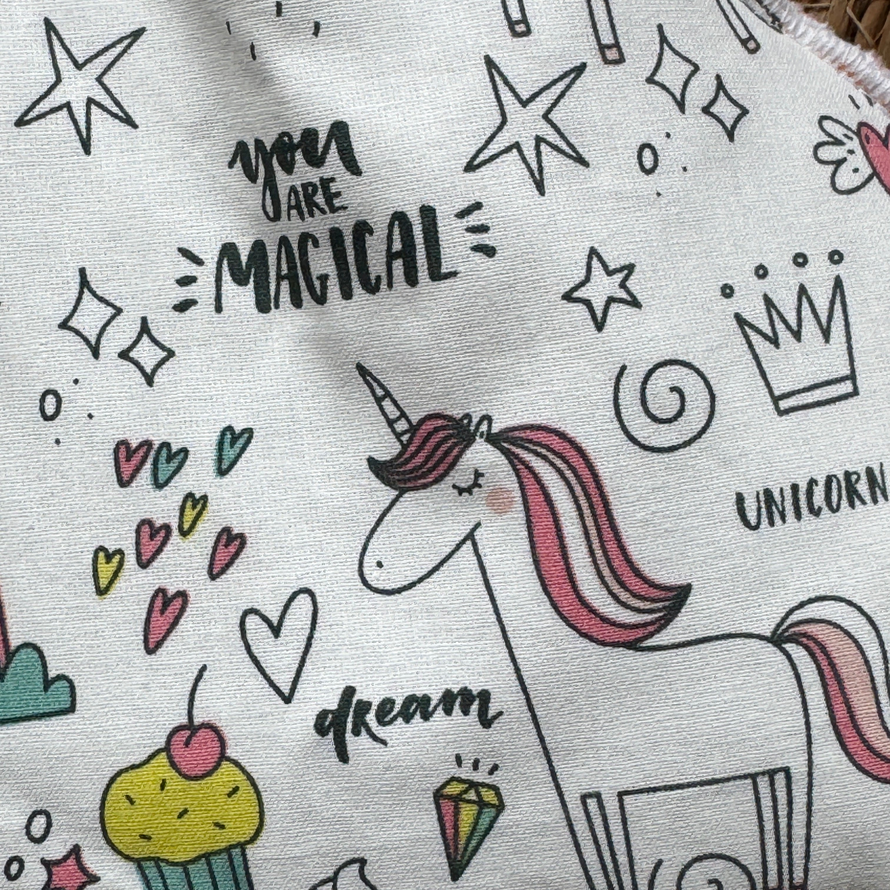 Bouillotte Chat licorne saumon/blanc