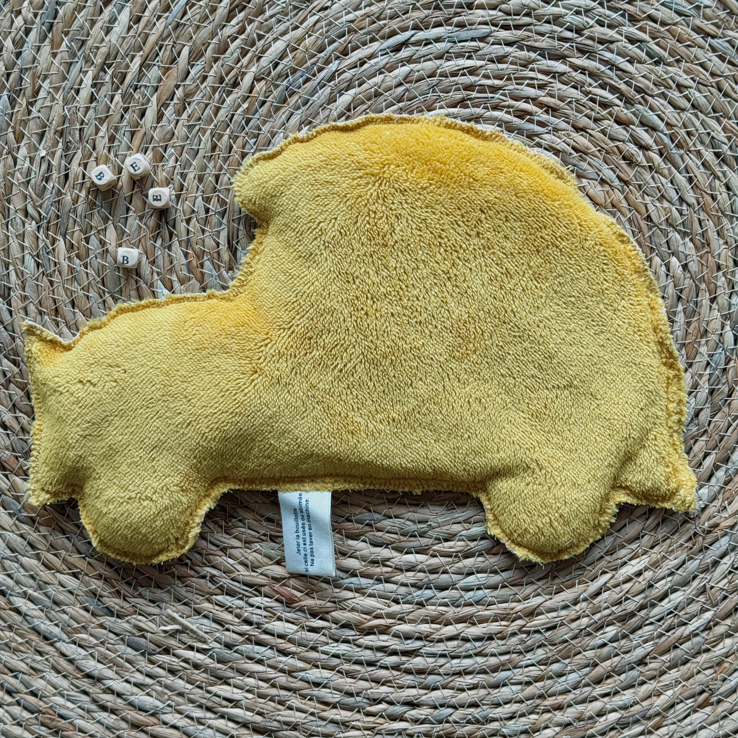 Bouillotte Voiture dinosaure jaune / vert / palmier