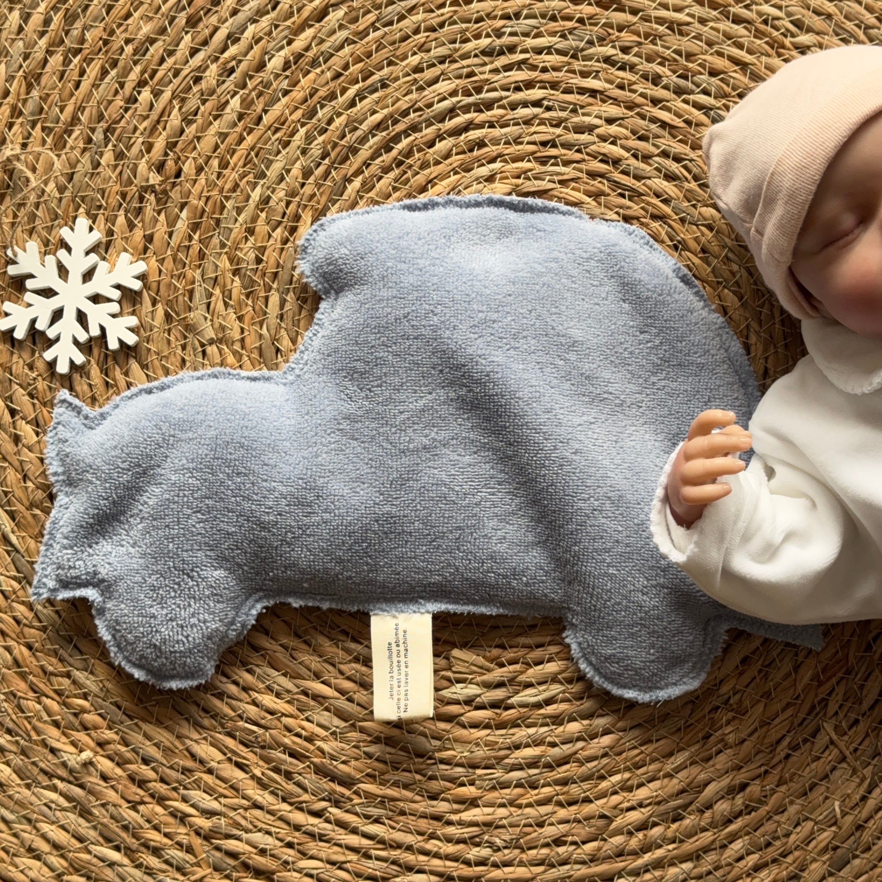 Bouillotte Voiture savane bleu ciel