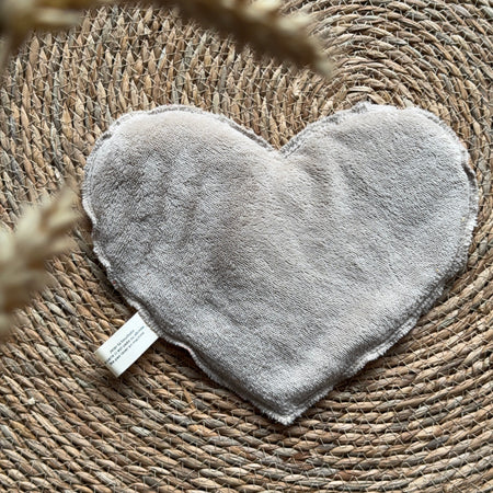 Bouillotte Coeur vichy safran/jaune/beige