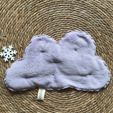 Bouillotte Nuage vichy vert/saumon/mauve/coeur