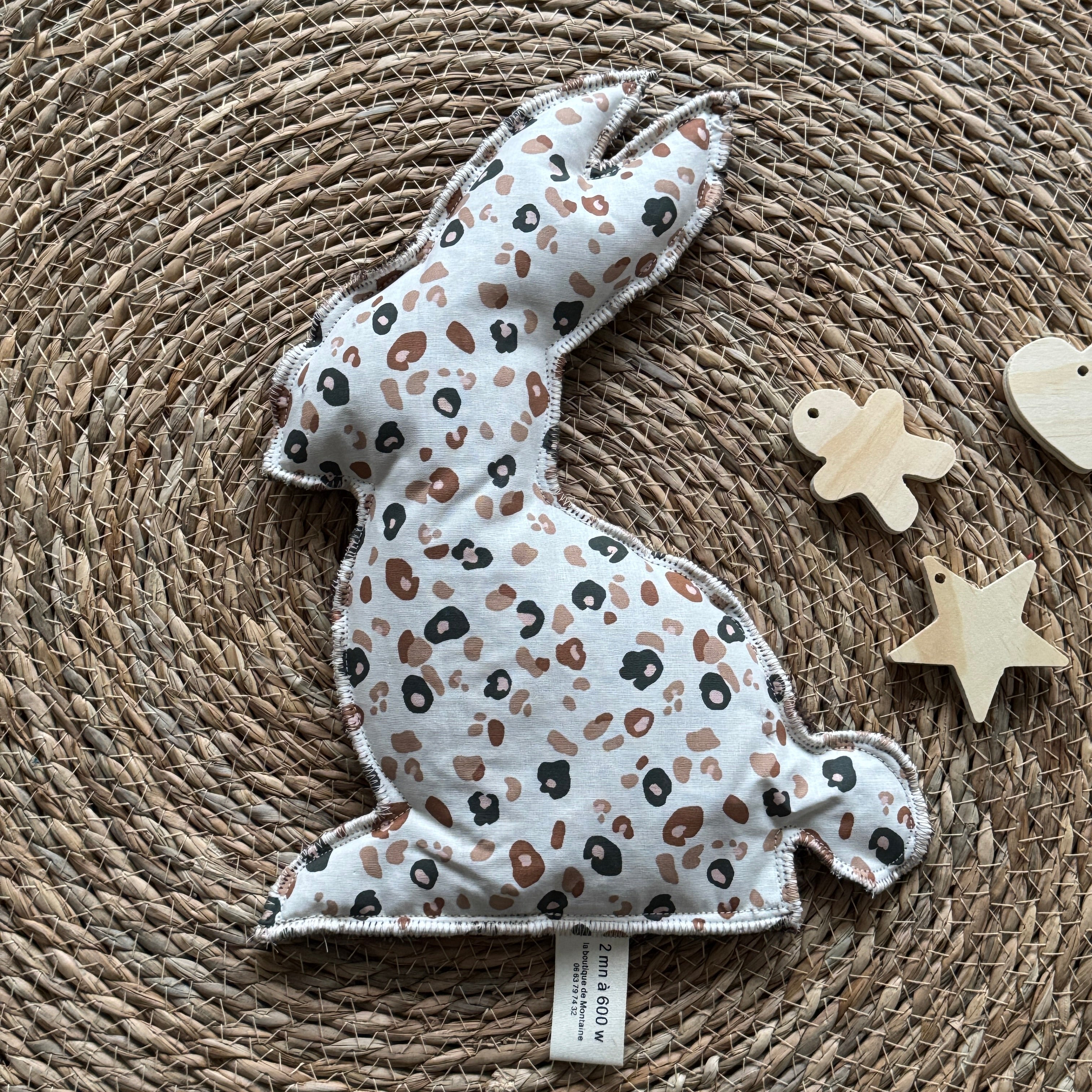 Bouillotte Lapin graou marron/beige