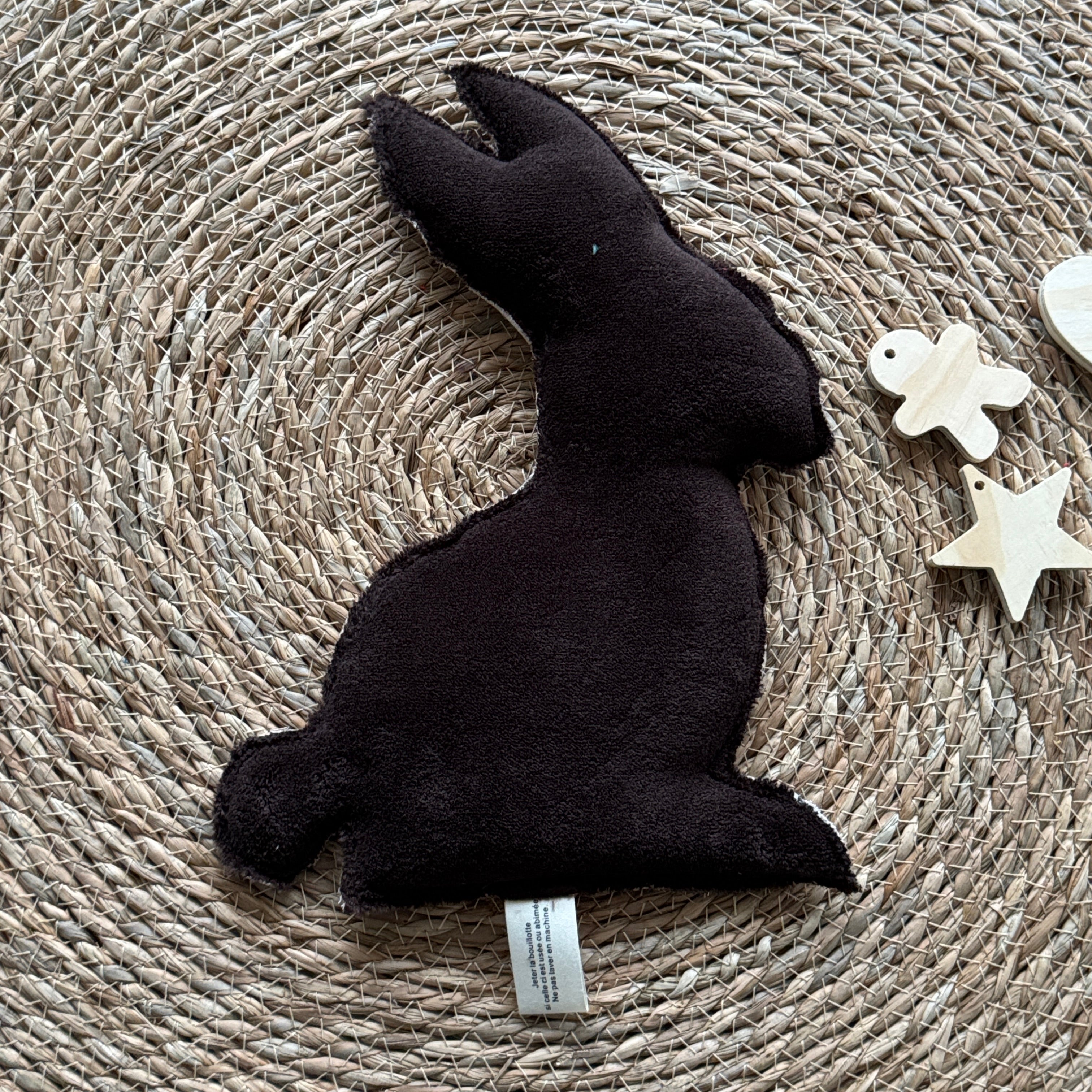 Bouillotte Lapin graou marron/beige