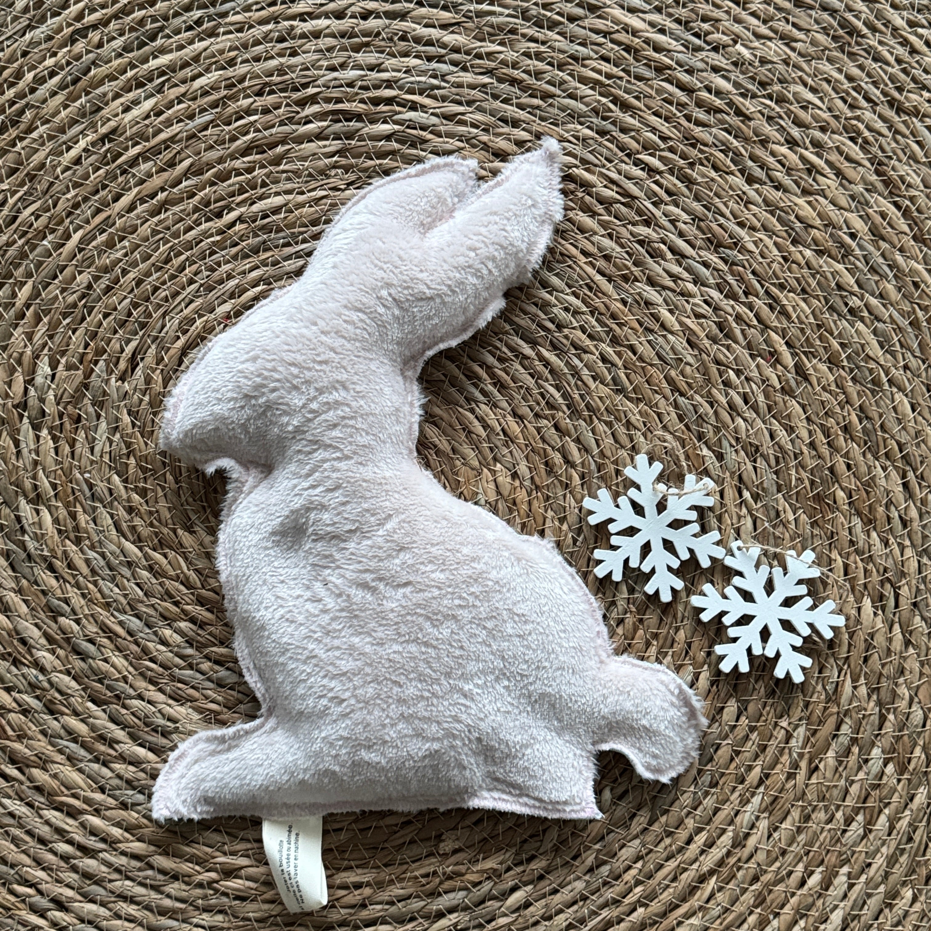 Bouillotte Lapin Licorne rose pâle / vert