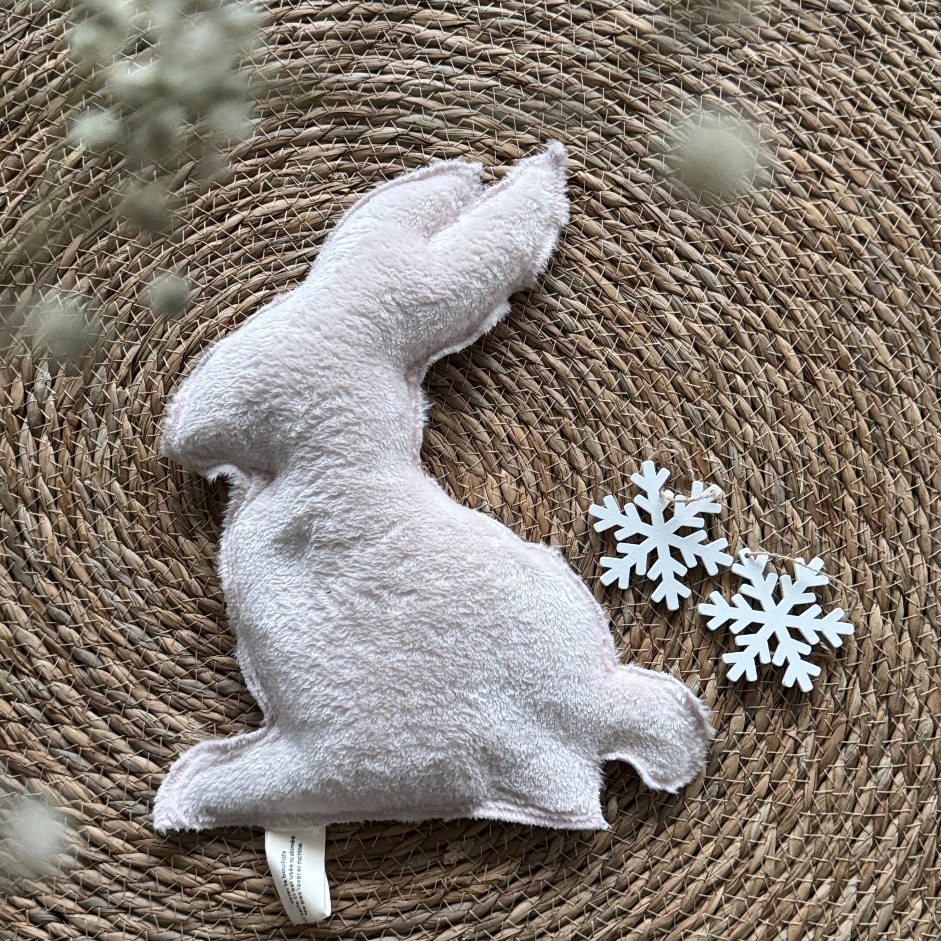 Bouillotte Lapin Licorne rose pâle / vert